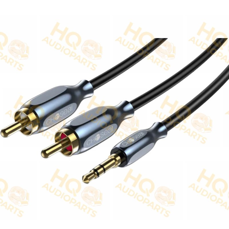 Fosi Audio 3,5 mm Jack - 2x RCA sztereó audiokábel (1 m)