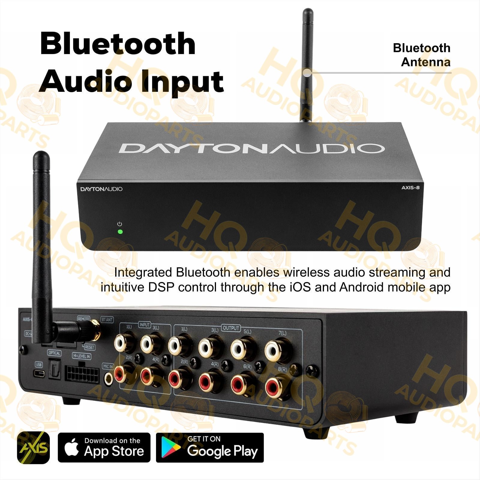 Dayton Audio AXIS-8 8-csatornás digitális hangprocesszor (DSP)