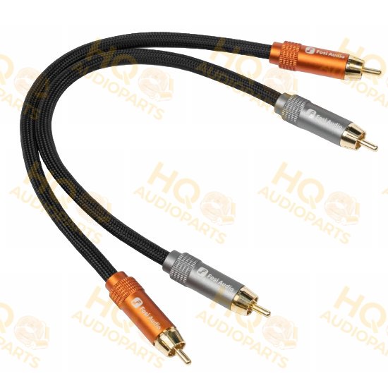 Fosi Audio aranyozott sztereó RCA - RCA audiokábel (0,3 m)