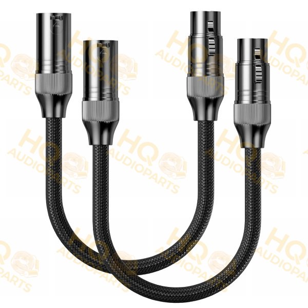 Fosi Audio szimmetrikus XLR - XLR audiokábel pár (0,3 m, 2 db)