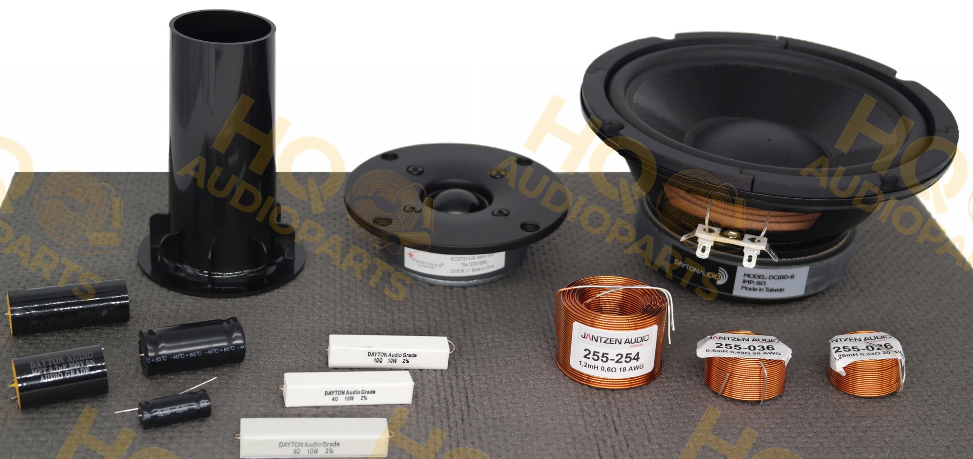 Dayton Audio Classix II MT DIY polchangfal alkatrészcsomag (hangszórók és alkatrészek)