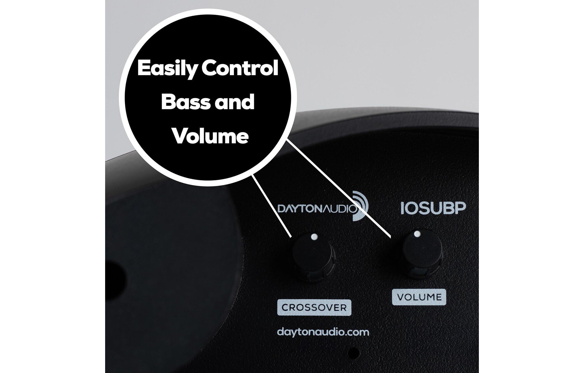 Dayton Audio Powered Outdoor vezeték nélküli 160 wattos Bluetooth mélynyomó erősített sztereó kimenetekkel