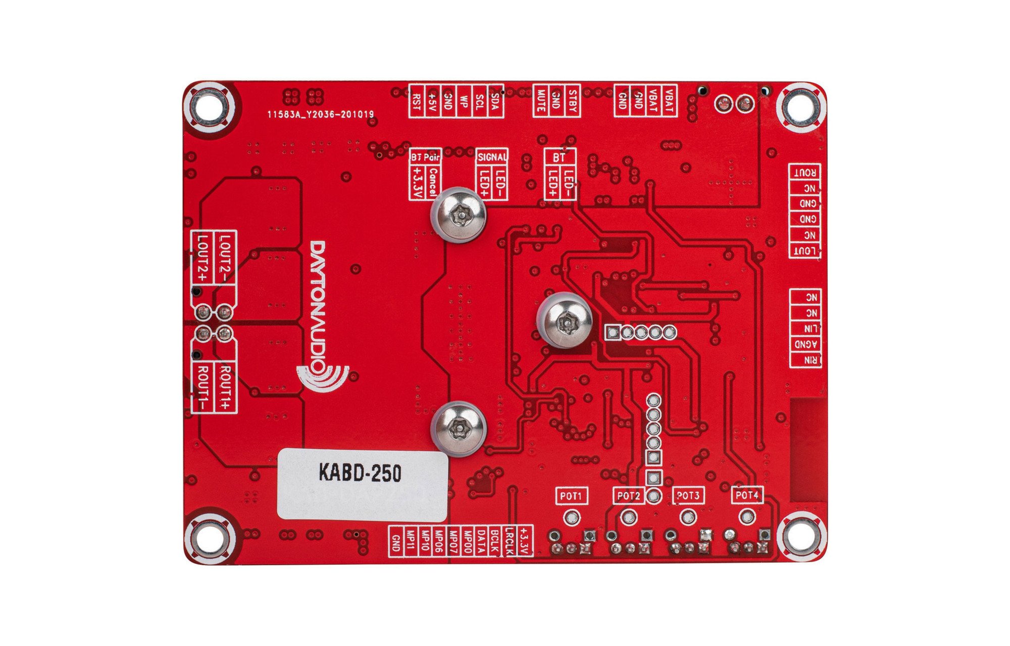 Dayton Audio KABD-250 2 x 50W + DSP erősítő kártya aptX HD Bluetooth 5. 0