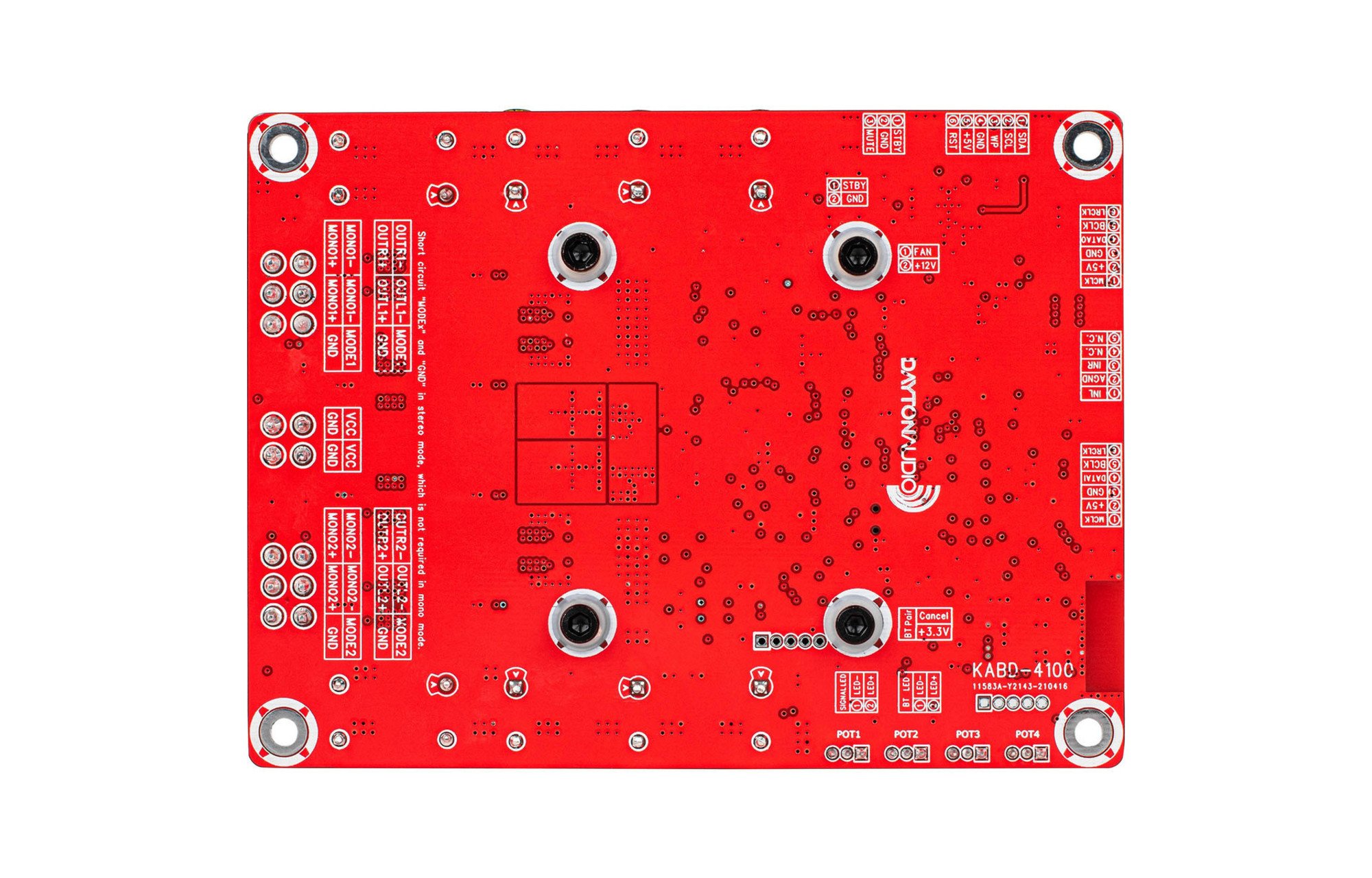 Dayton Audio KABD-4100 4 x 100W All-in-one erősítő kártya