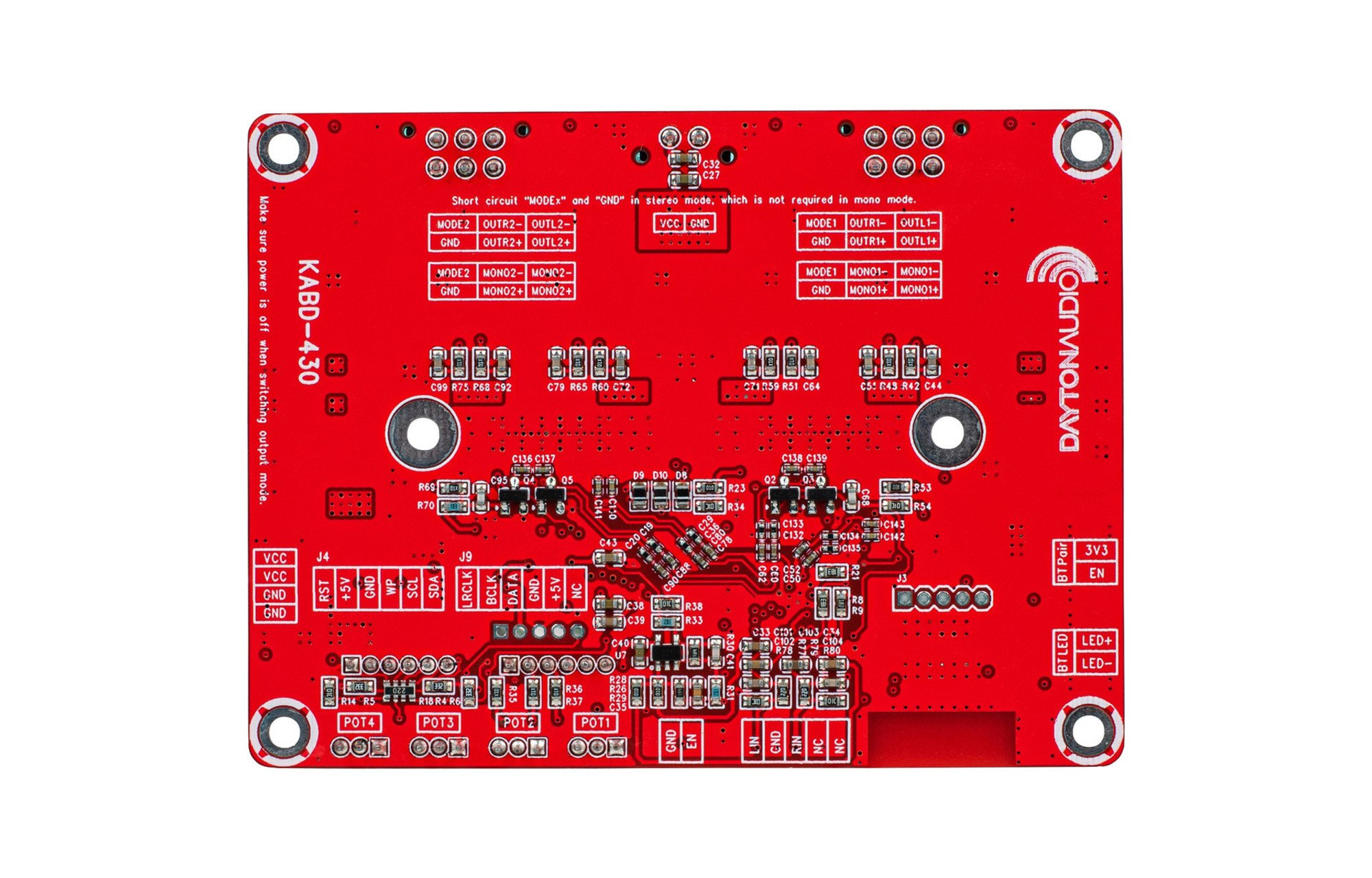 Dayton Audio KABD-430 4 x 30W All-in-one erősítő kártya