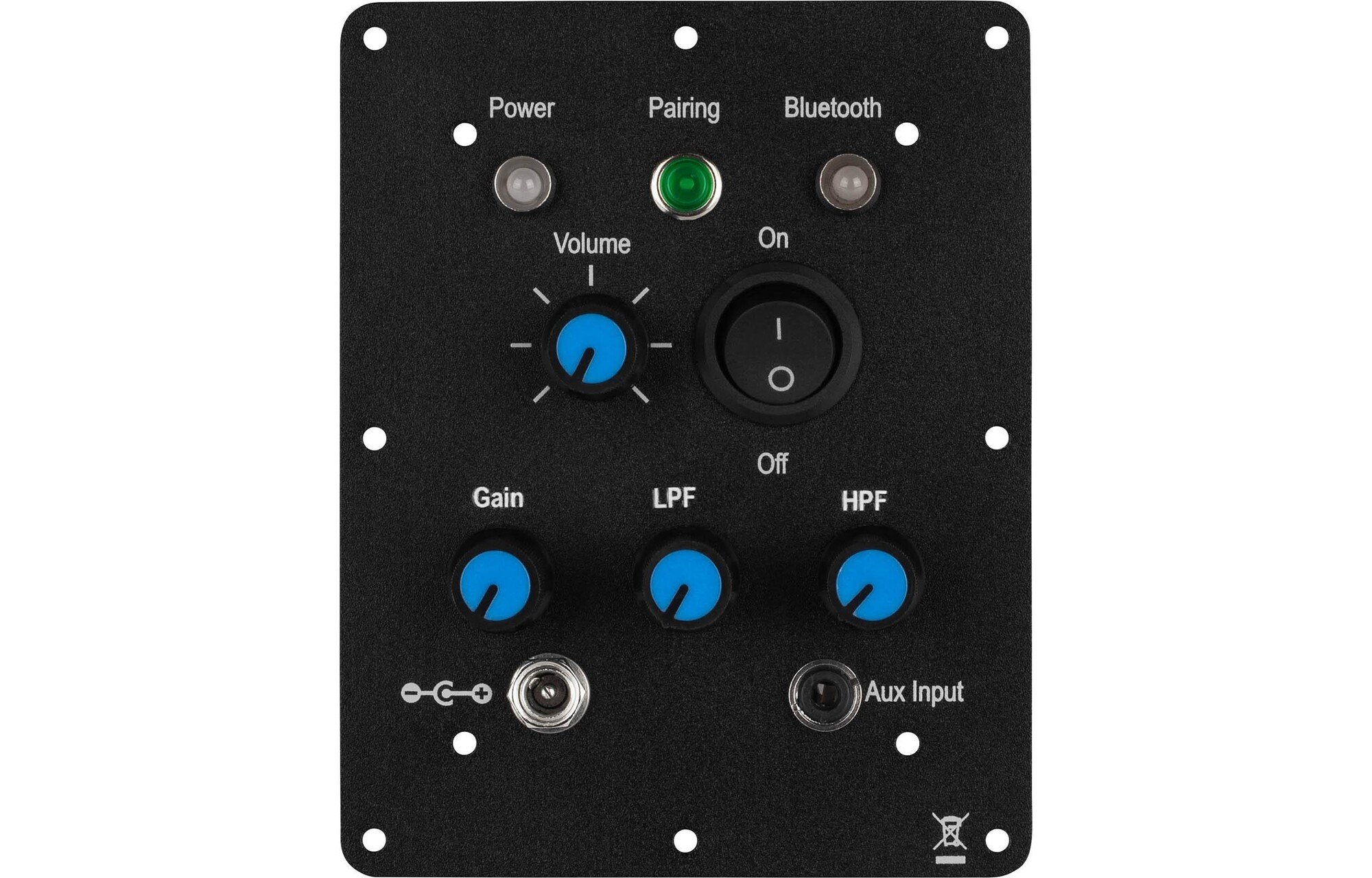 Dayton Audio KABD-PMV4 Panel Mount funkciós készlettel és potenciométerekkel