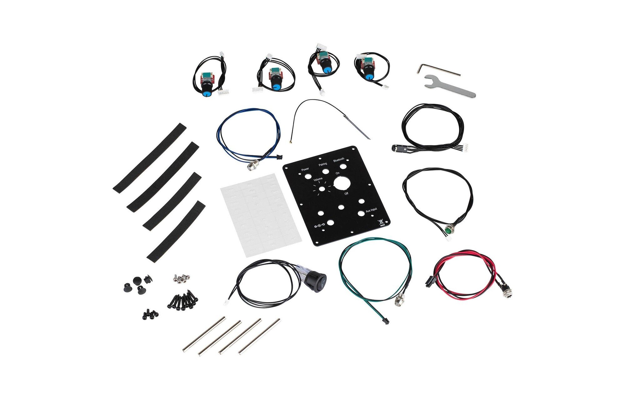Dayton Audio KABD-PMV4 Panel Mount funkciós készlettel és potenciométerekkel