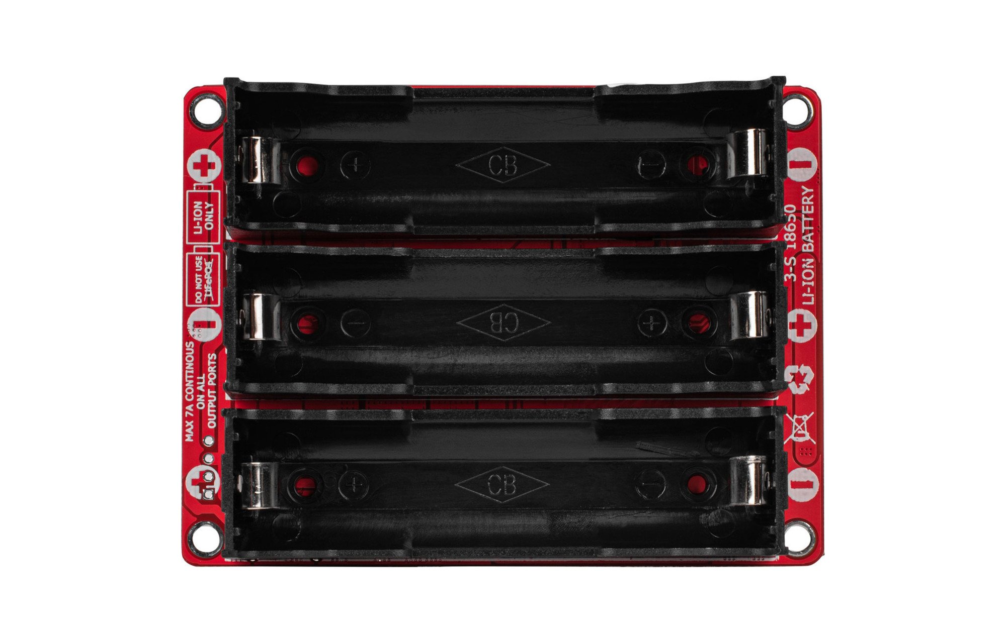 Dayton Audio LBB-3v2 3 x 18650 lítium akkumulátor töltő lap