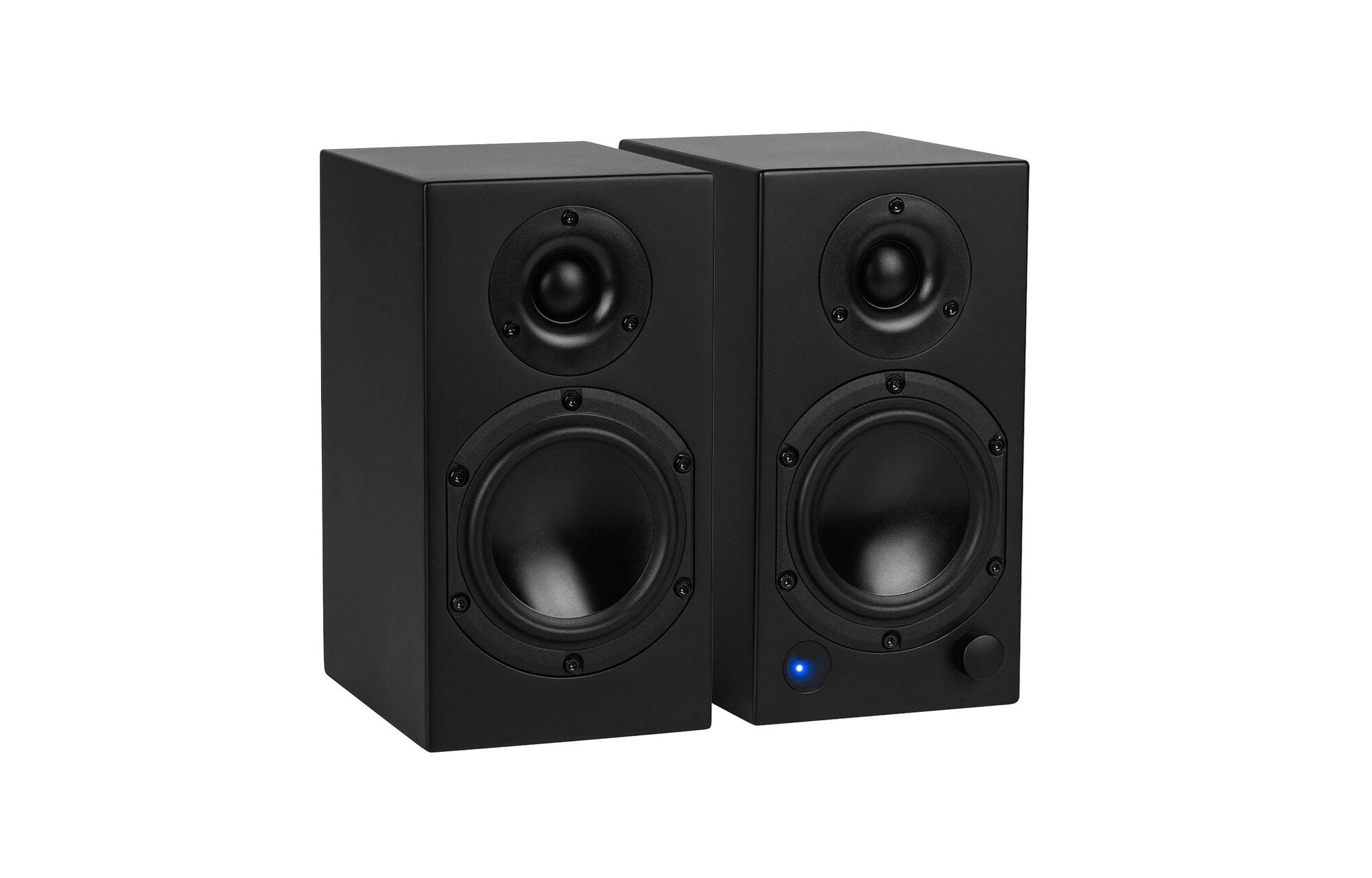 Dayton Audio M4-fekete aktív Polcsugárzó