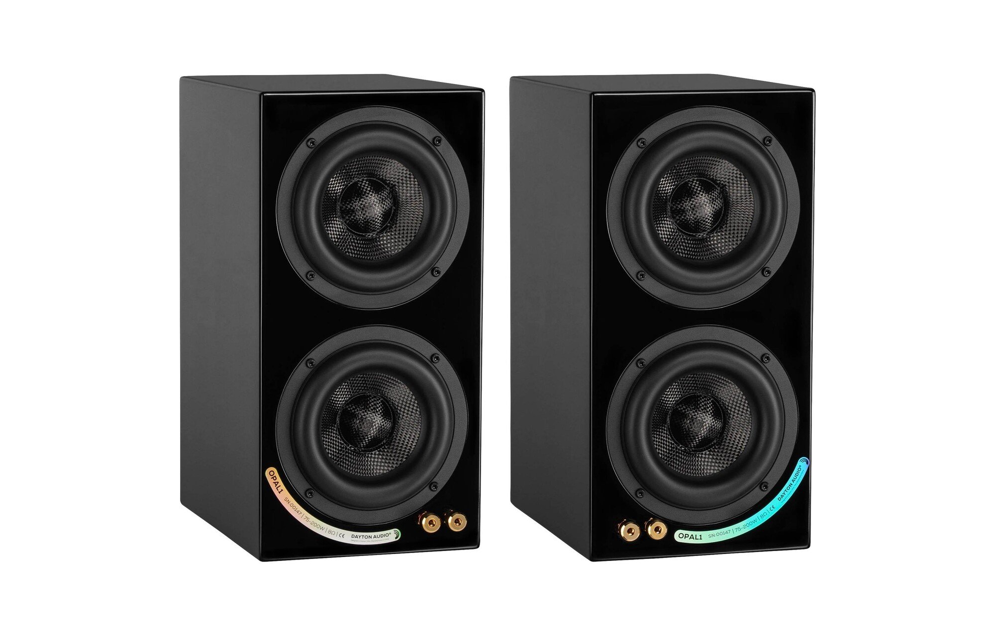 Dayton Audio OPAL1 Polcsugárzó pár fényes fekete