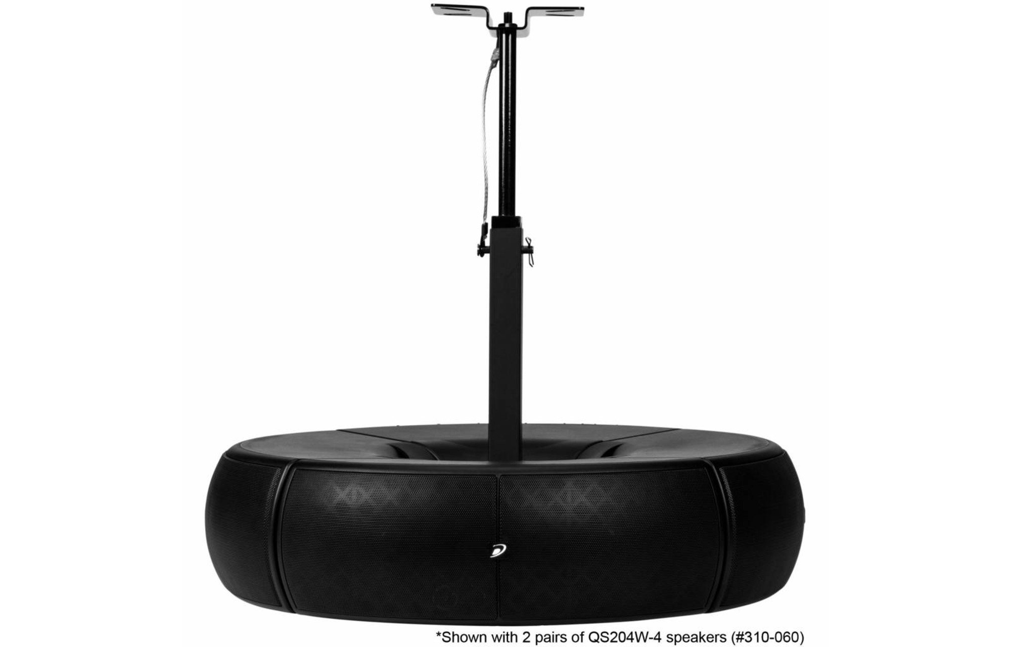 Dayton Audio QS204PB 4-utas pólusra szerelhető hangszórókonzol