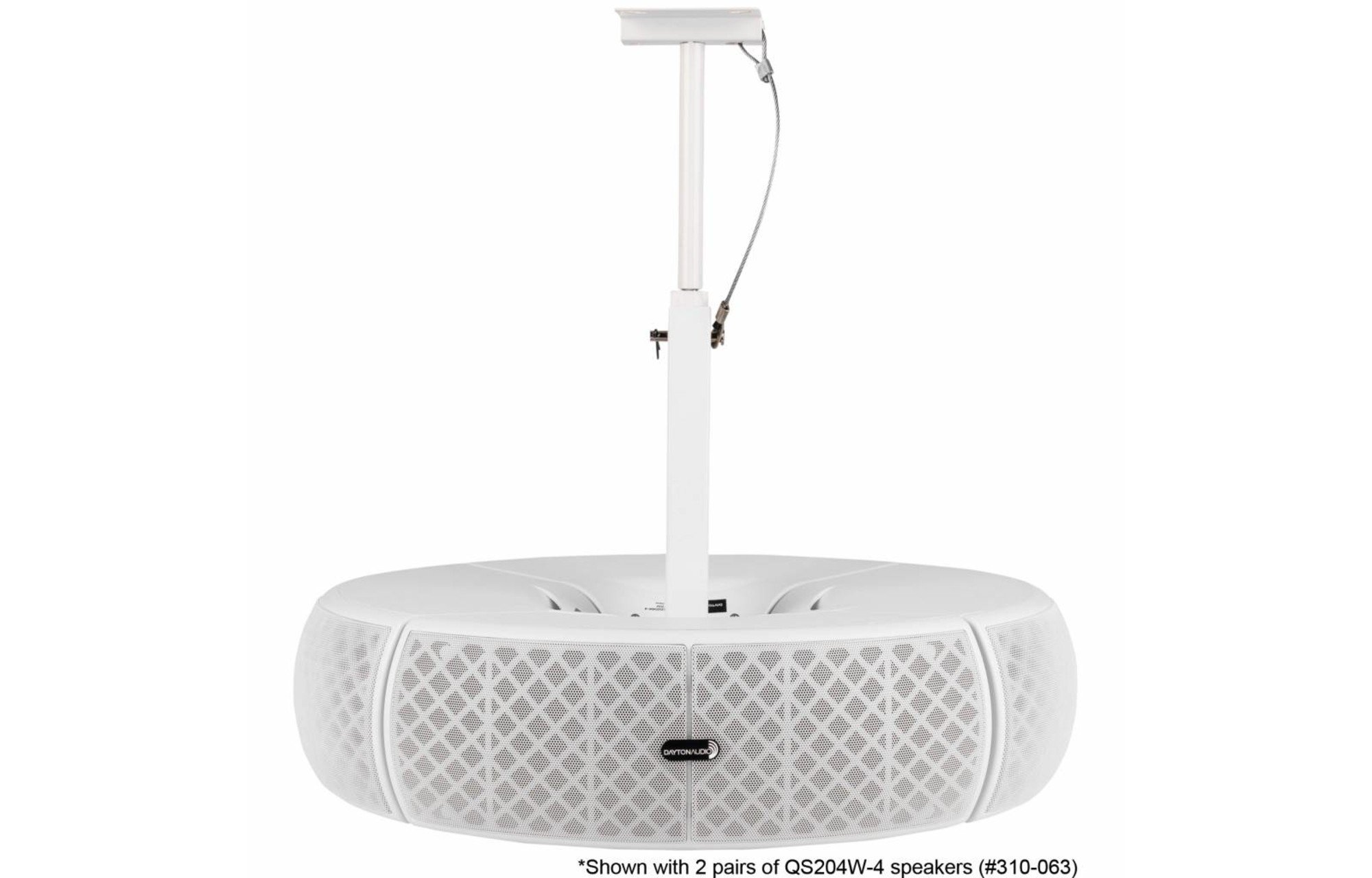 Dayton Audio QS204PBW 4-utas pólusra szerelhető hangszórókonzol