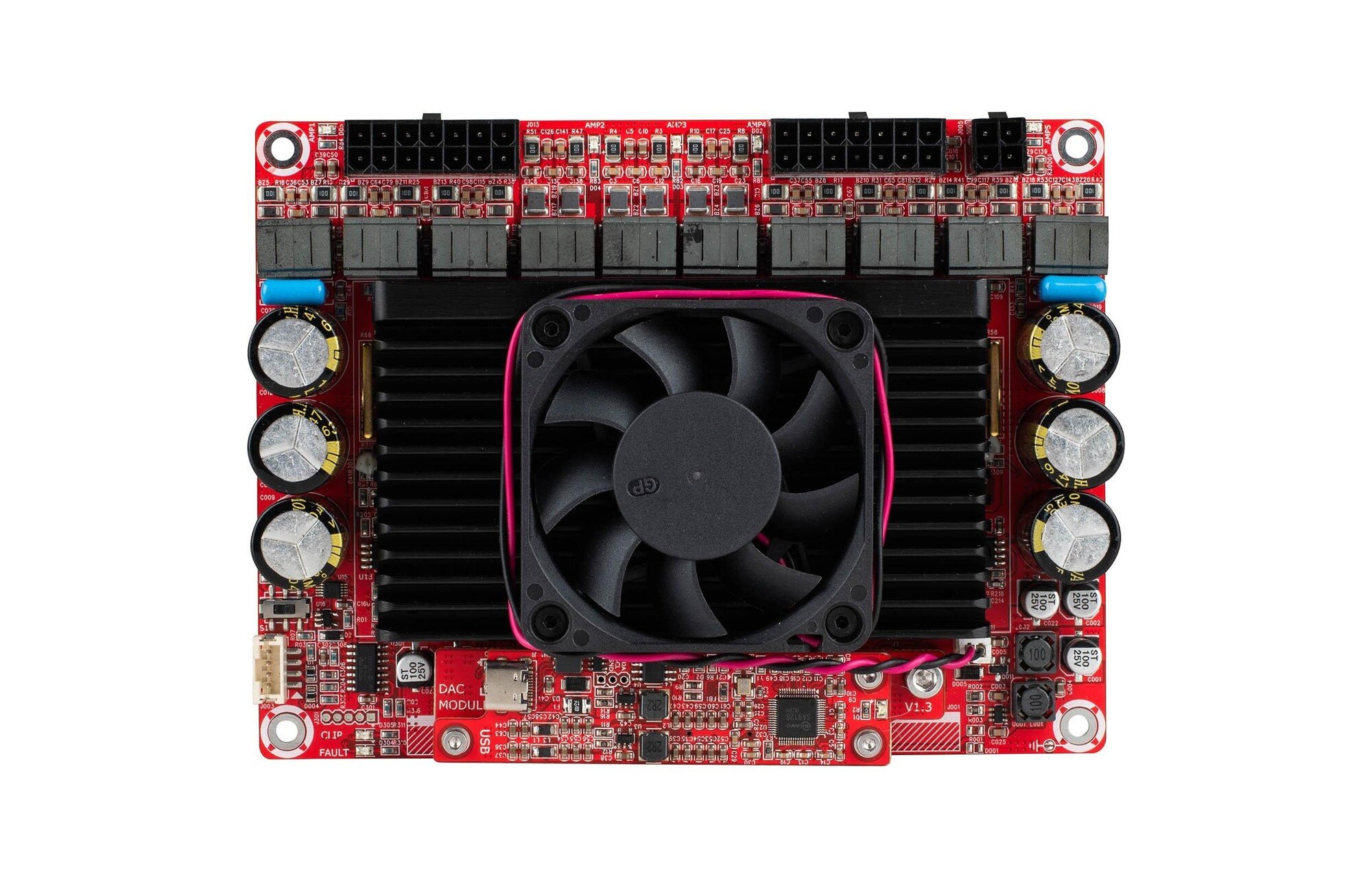 Dayton Audio SAB-1060 SIM 7.3-Channel Sim Racer / Arcade erősítő lap 10 x 60W