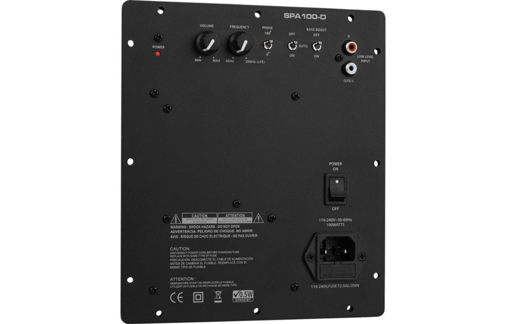 Dayton Audio SPA100-D 100 Watt Class-D submélysugárzó Panelerősítő