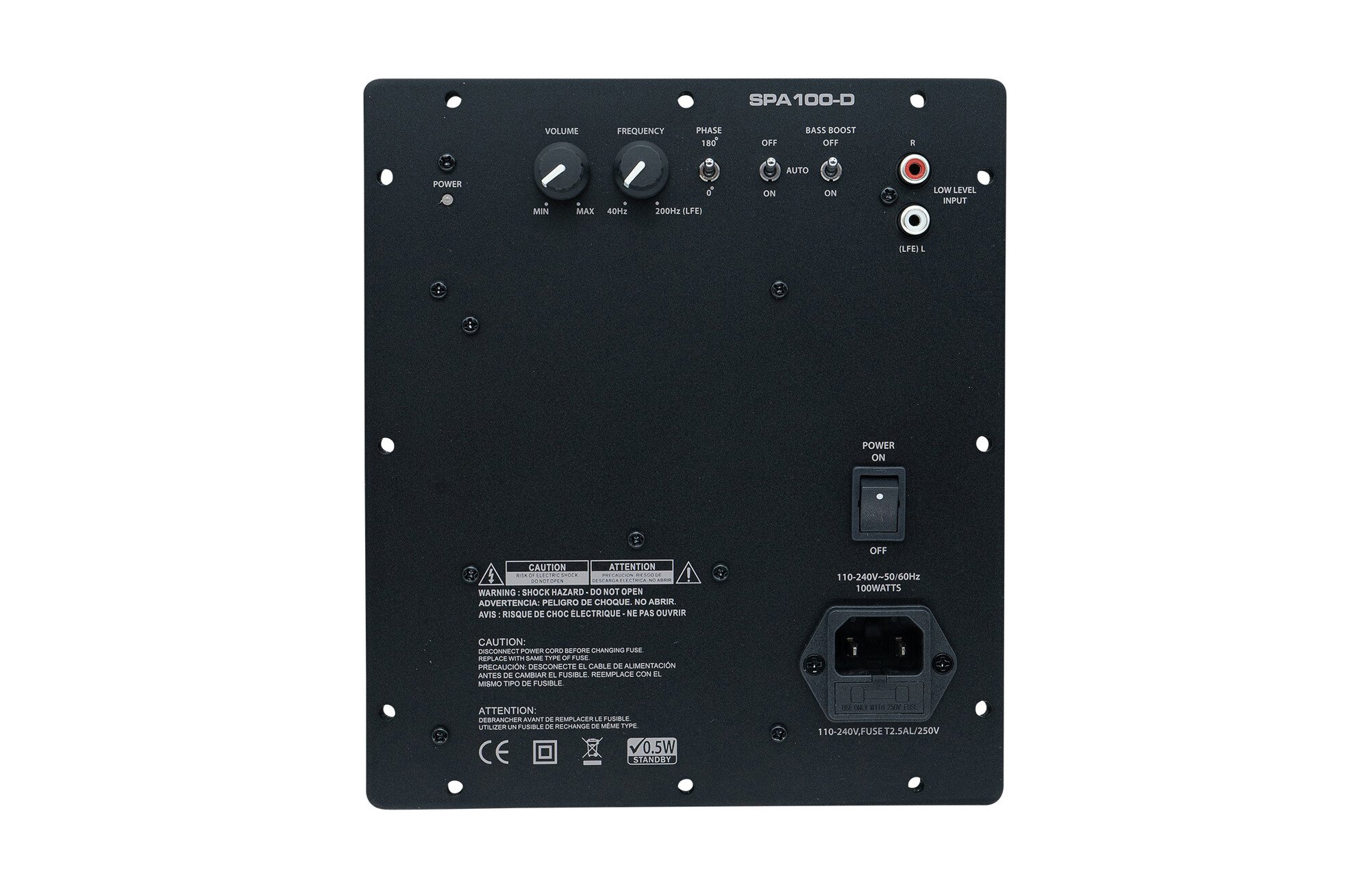 Dayton Audio SPA100-D 100 Watt Class-D submélysugárzó Panelerősítő