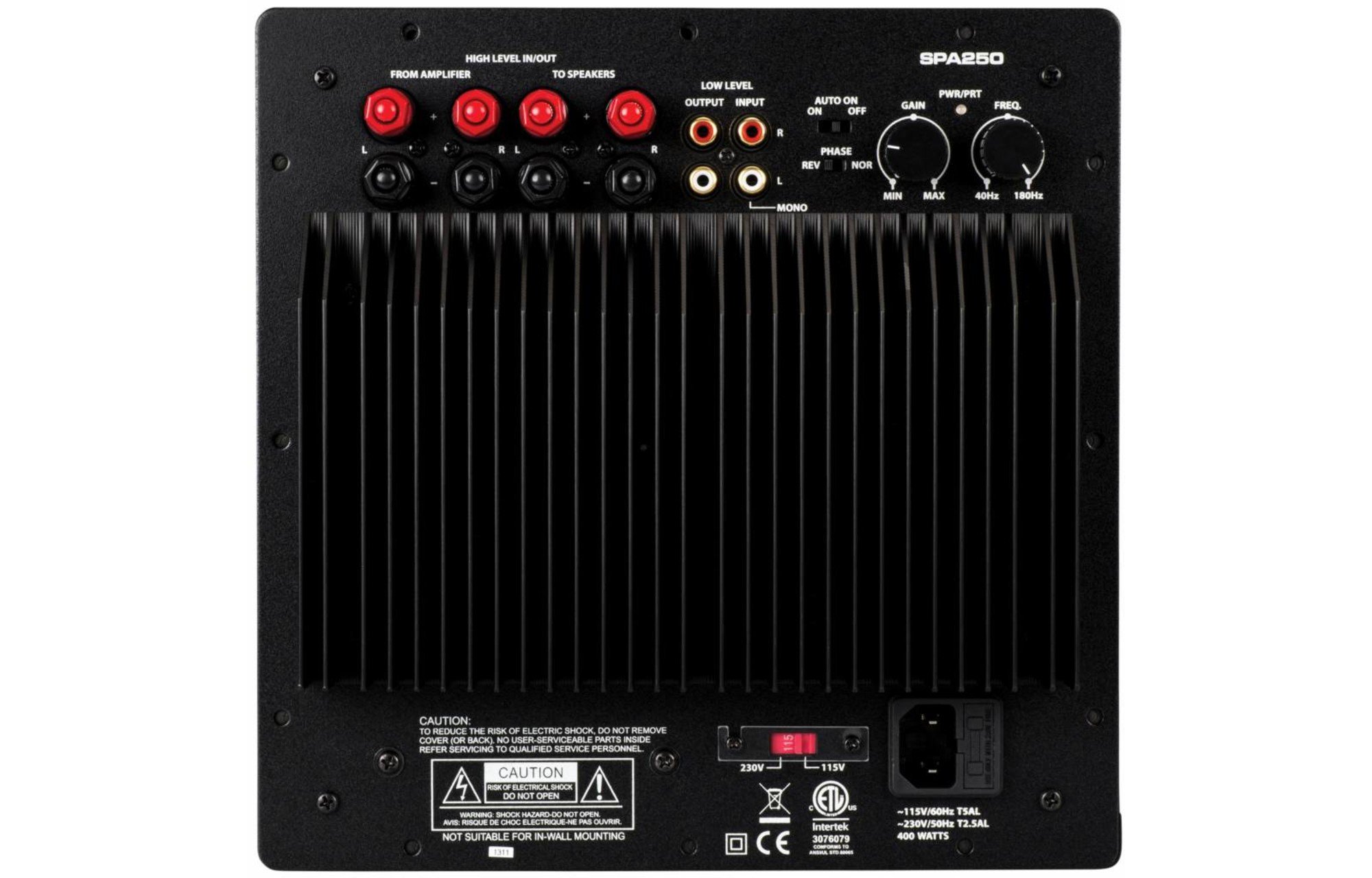 Dayton Audio SPA250 submélysugárzó Panelerősítő