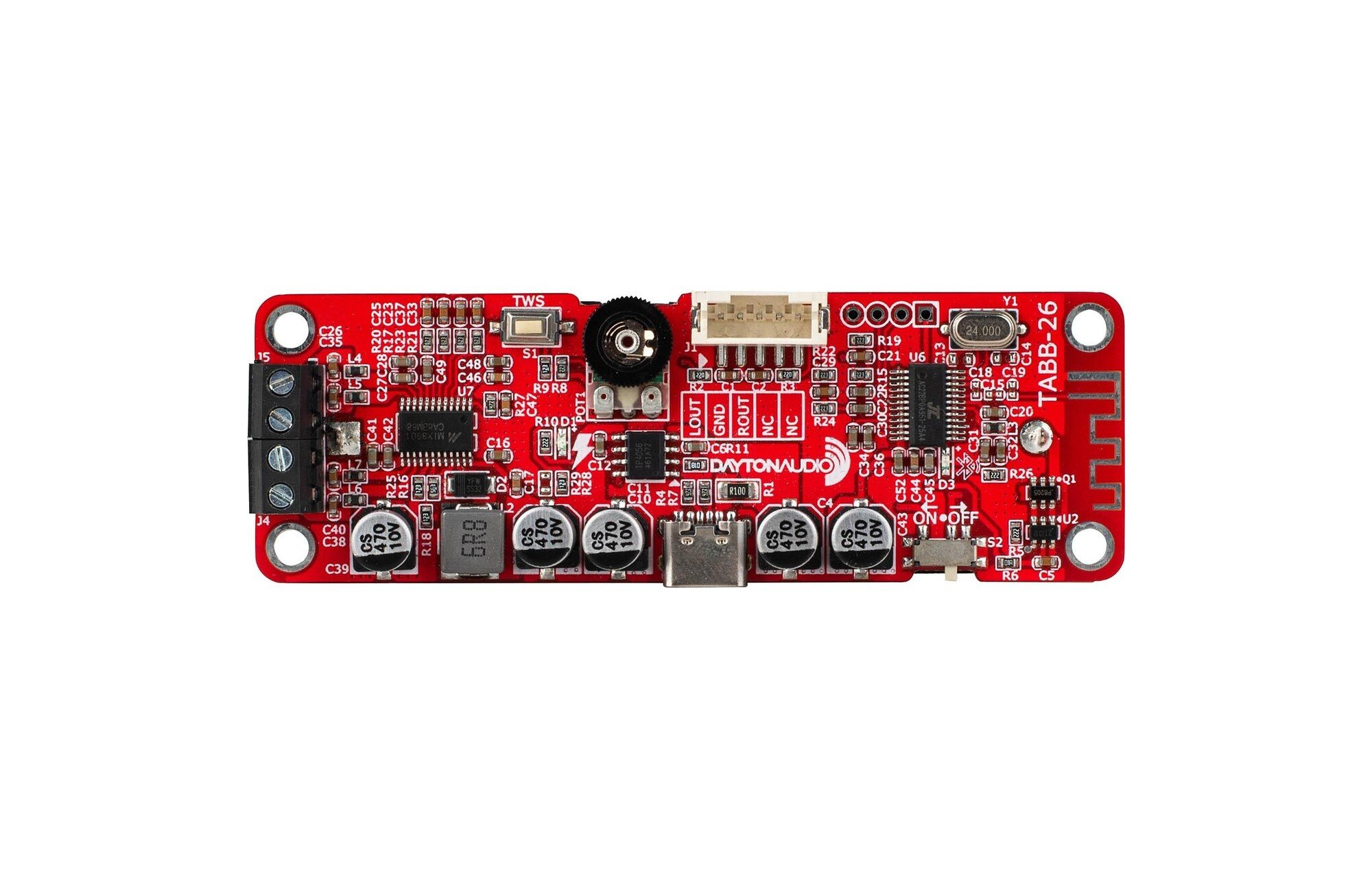 Dayton Audio TABB-26 Twin Bluetooth 5.0 2 x 6W erősítő lap