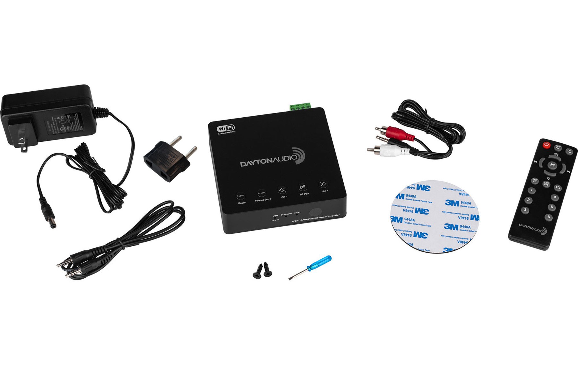Dayton Audio WB40A mini stereo erősítő