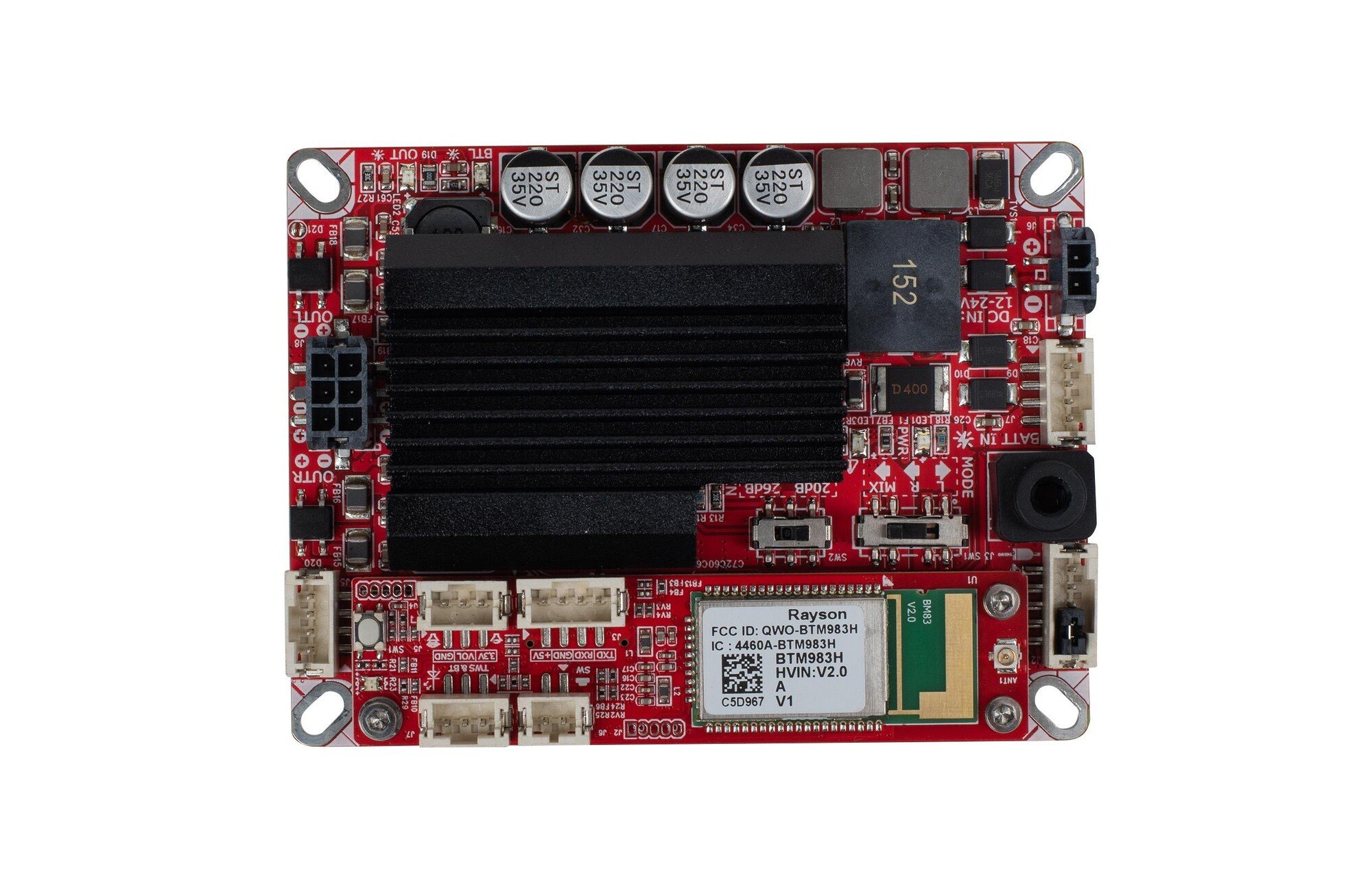 Dayton Audio KABT-250 áthidalható audio erősítő kártya Bluetooth 5.0, TWS, DSP-vel