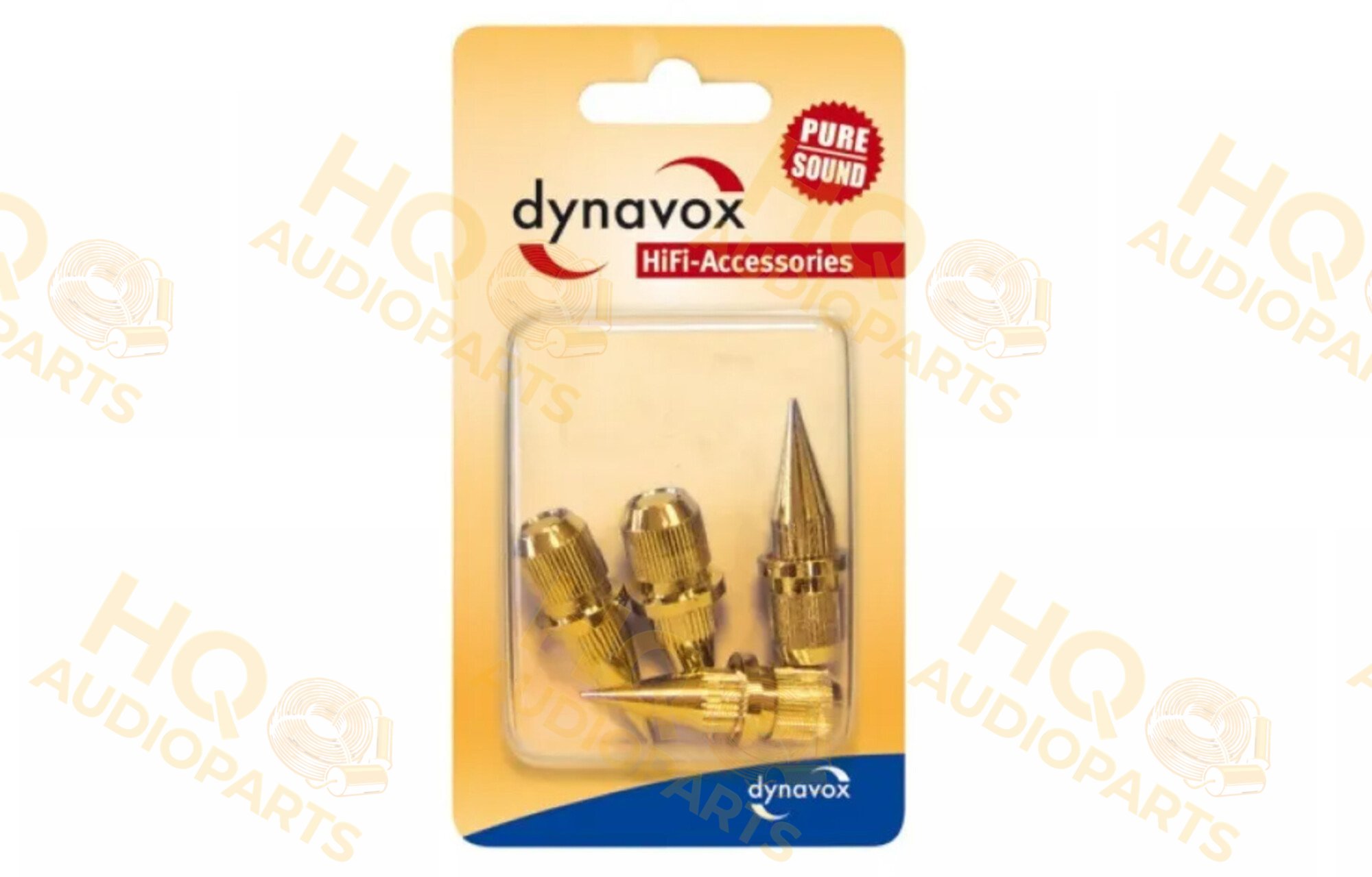 Dynavox Hangfal tüskék arany 4 db | hegyes, állítható magasságú