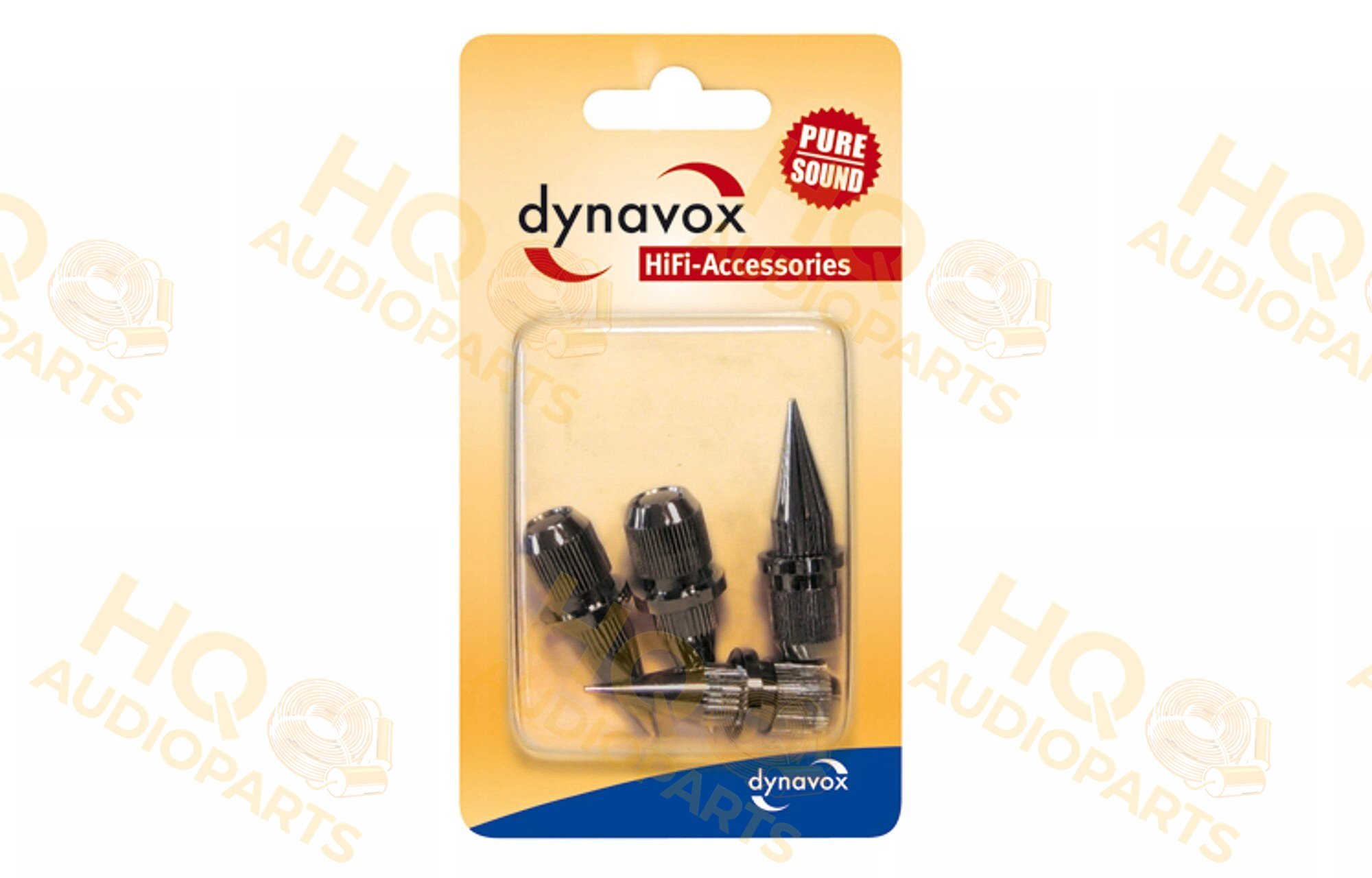 Dynavox Hangfal tüskék fekete 4 db | hegyes, 40-55 mm állítható
