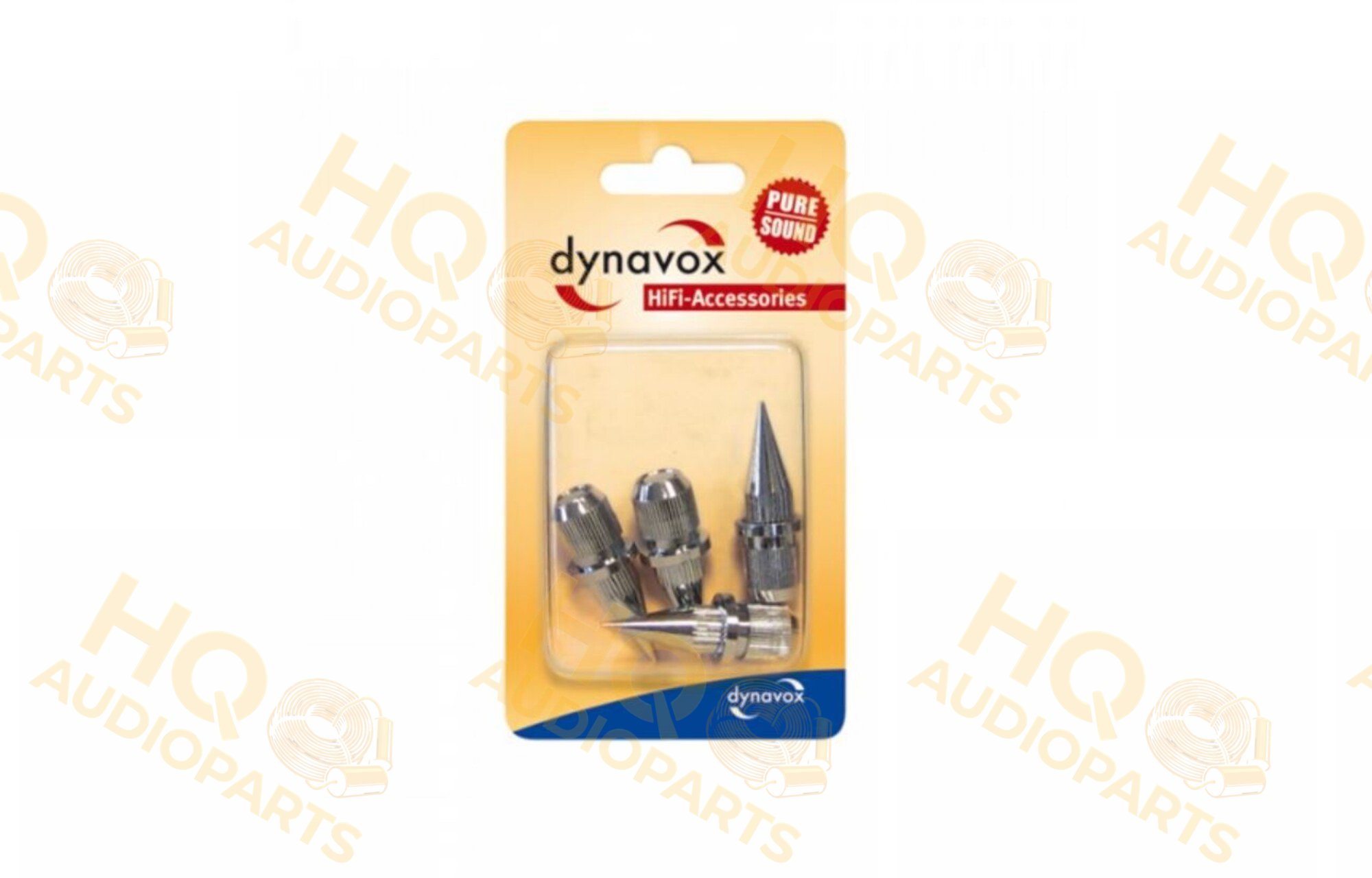 Dynavox Hangfal tüskék króm 4 db | hegyes, állítható magasságú