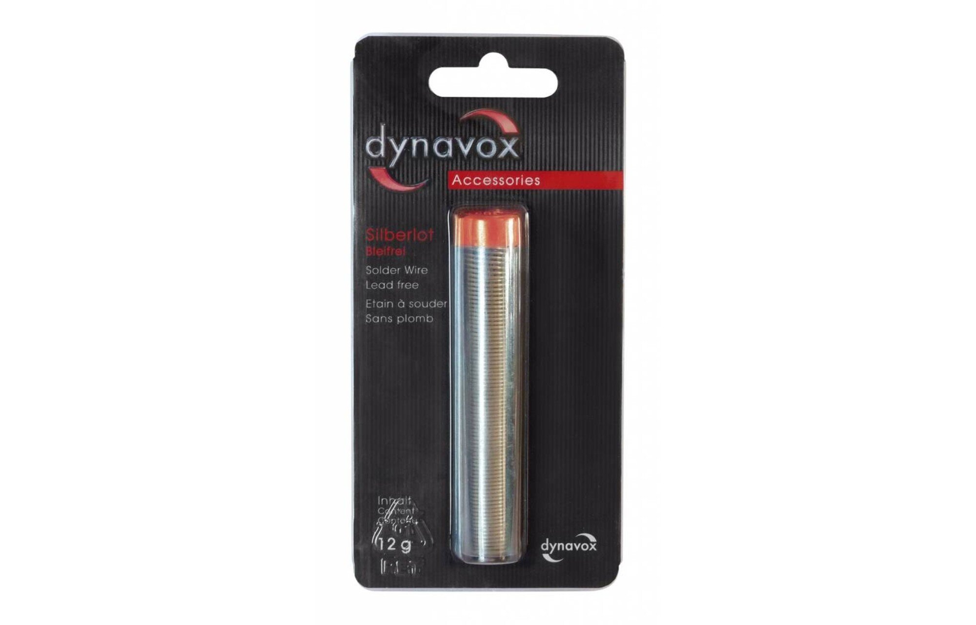Dynavox 1,0 mm 12 g ólommentes forraszanyag 96% ón, 4% ezüst