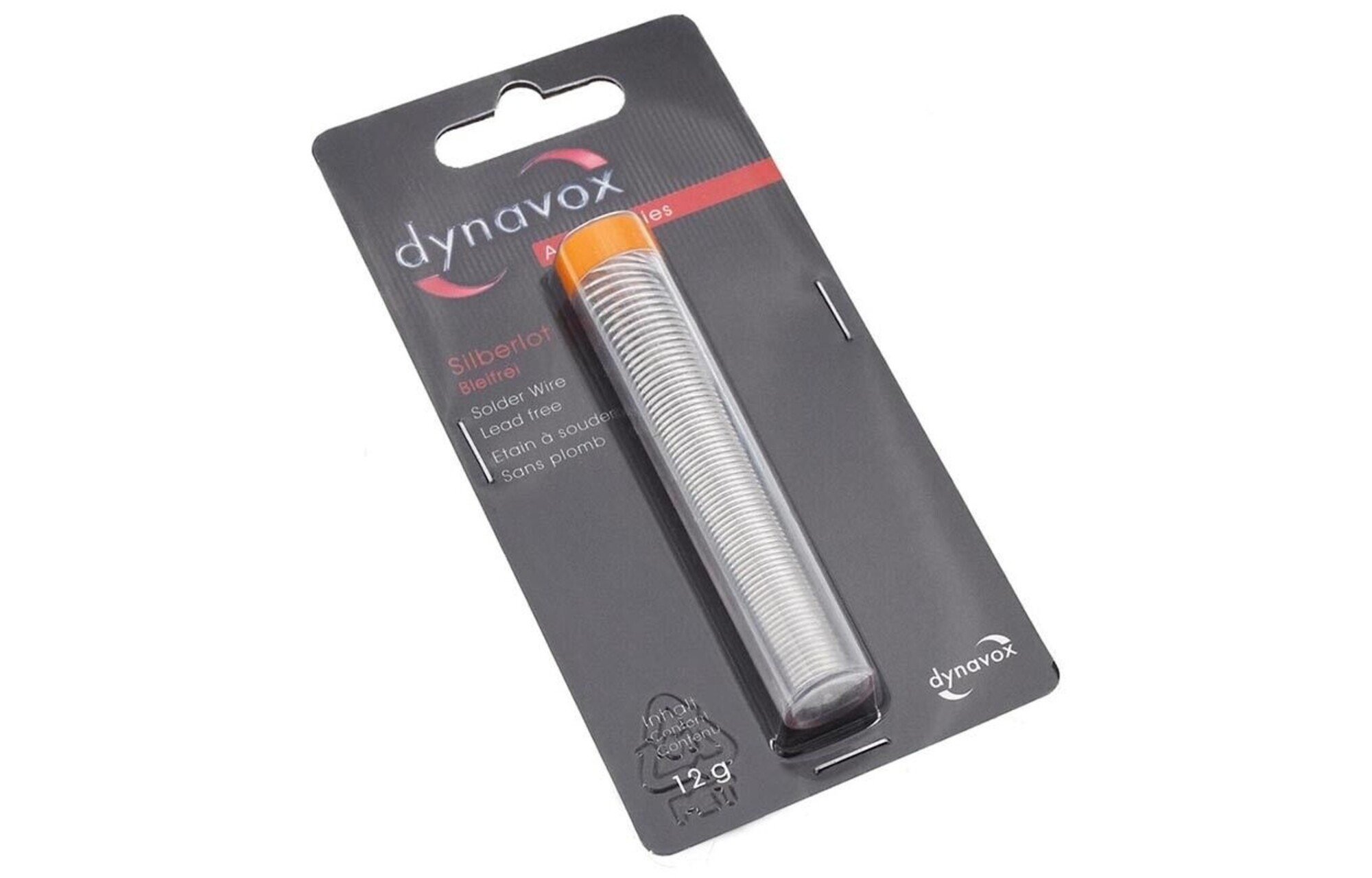 Dynavox 1,0 mm 12 g ólommentes forraszanyag 96% ón, 4% ezüst