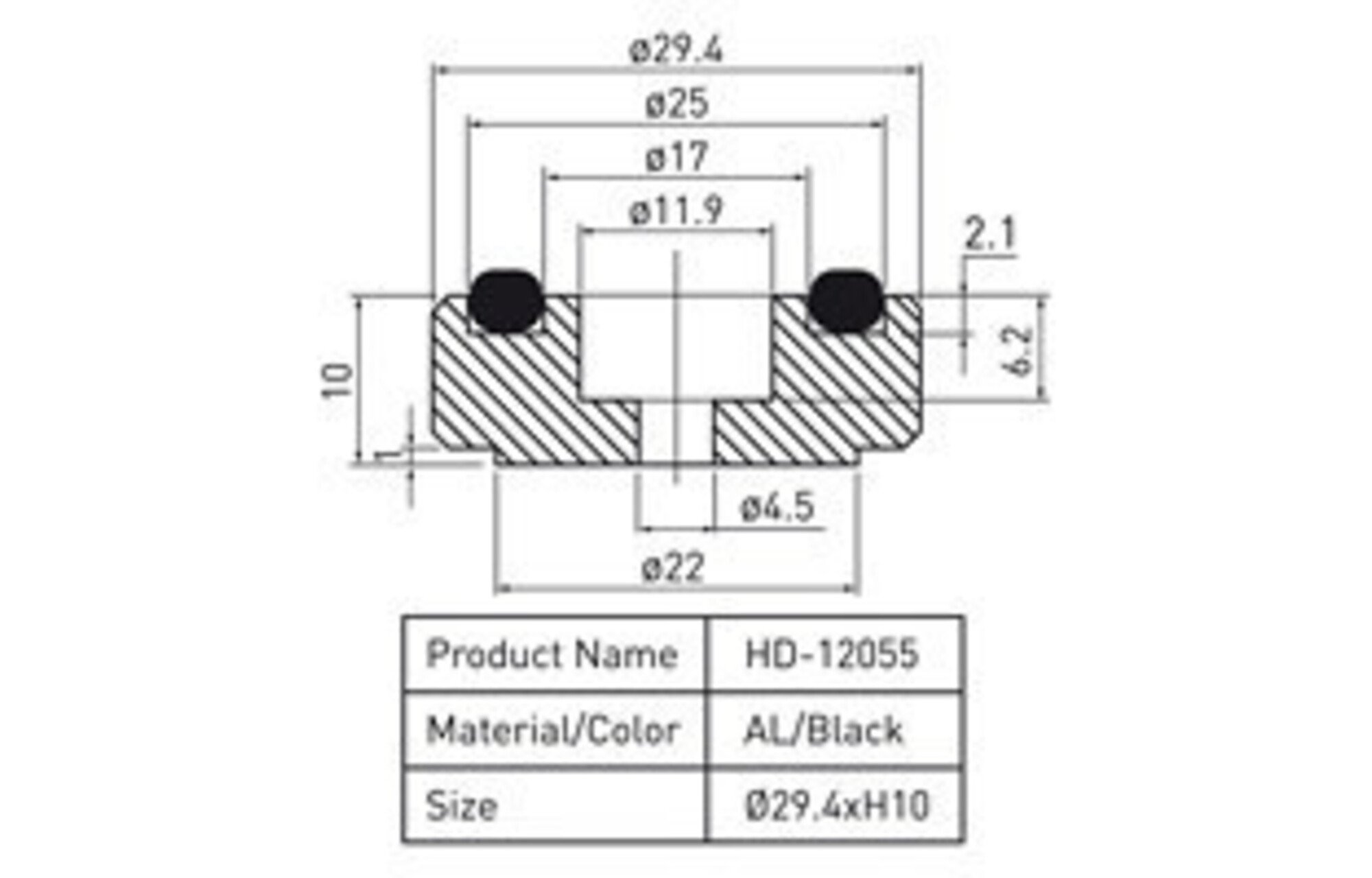 Dynavox Aluminium láb fekete 4 db
