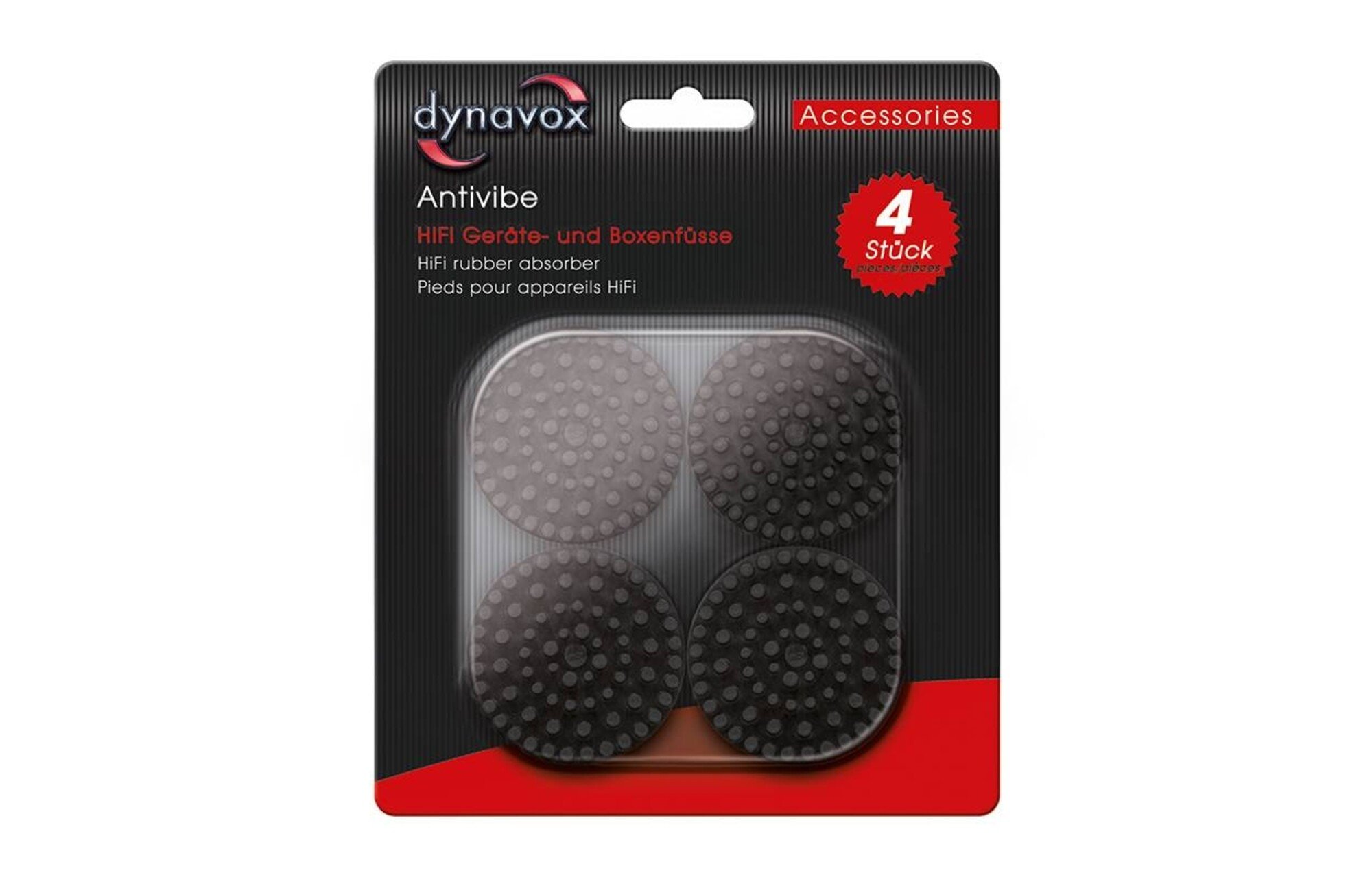 Dynavox Csúszásgátló gumilábak 4 db.  53mm