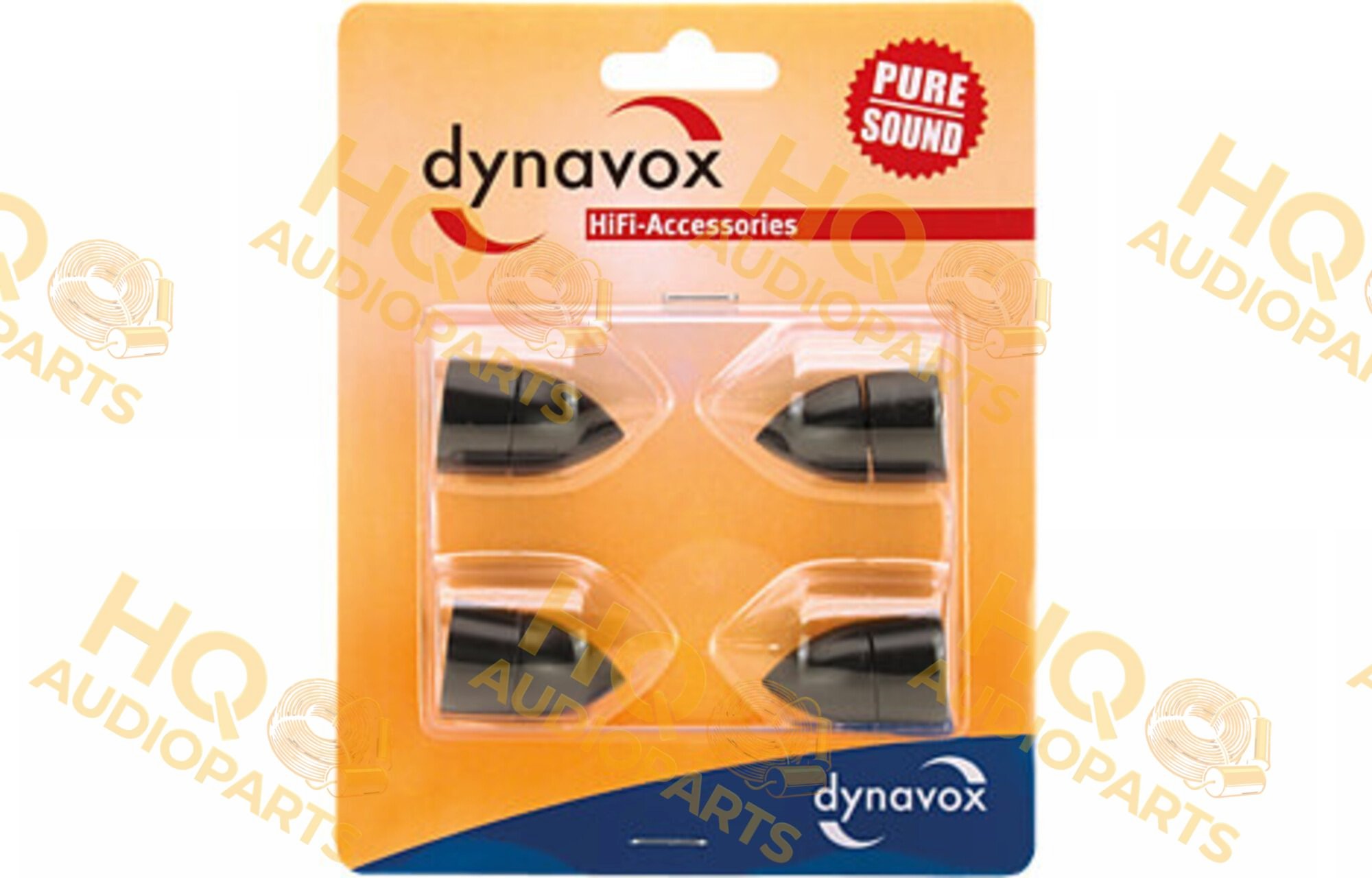 Dynavox Hangfal tüskék fekete 4 db | kúpos