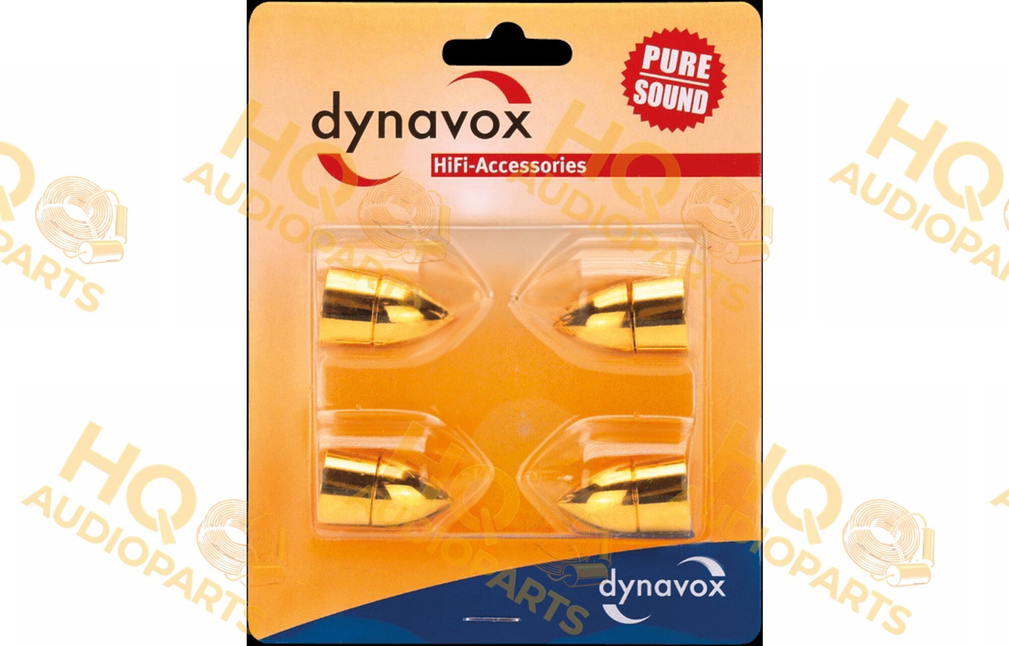 Dynavox Hangfal tüskék arany 4 db | kúpos, Ø 25 mm