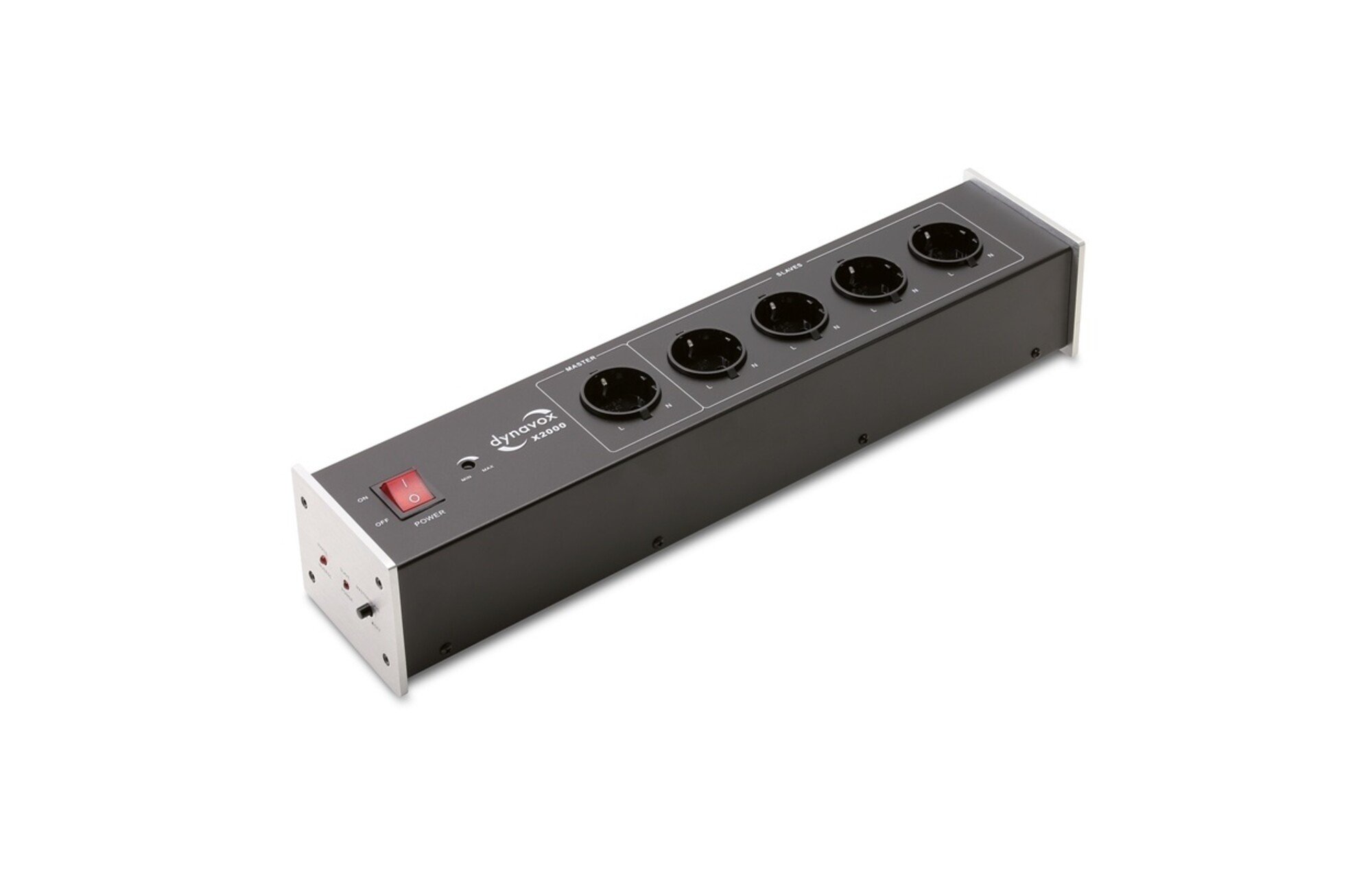 Dynavox X2000S fekete Hálózati elosztó HiFi-hez