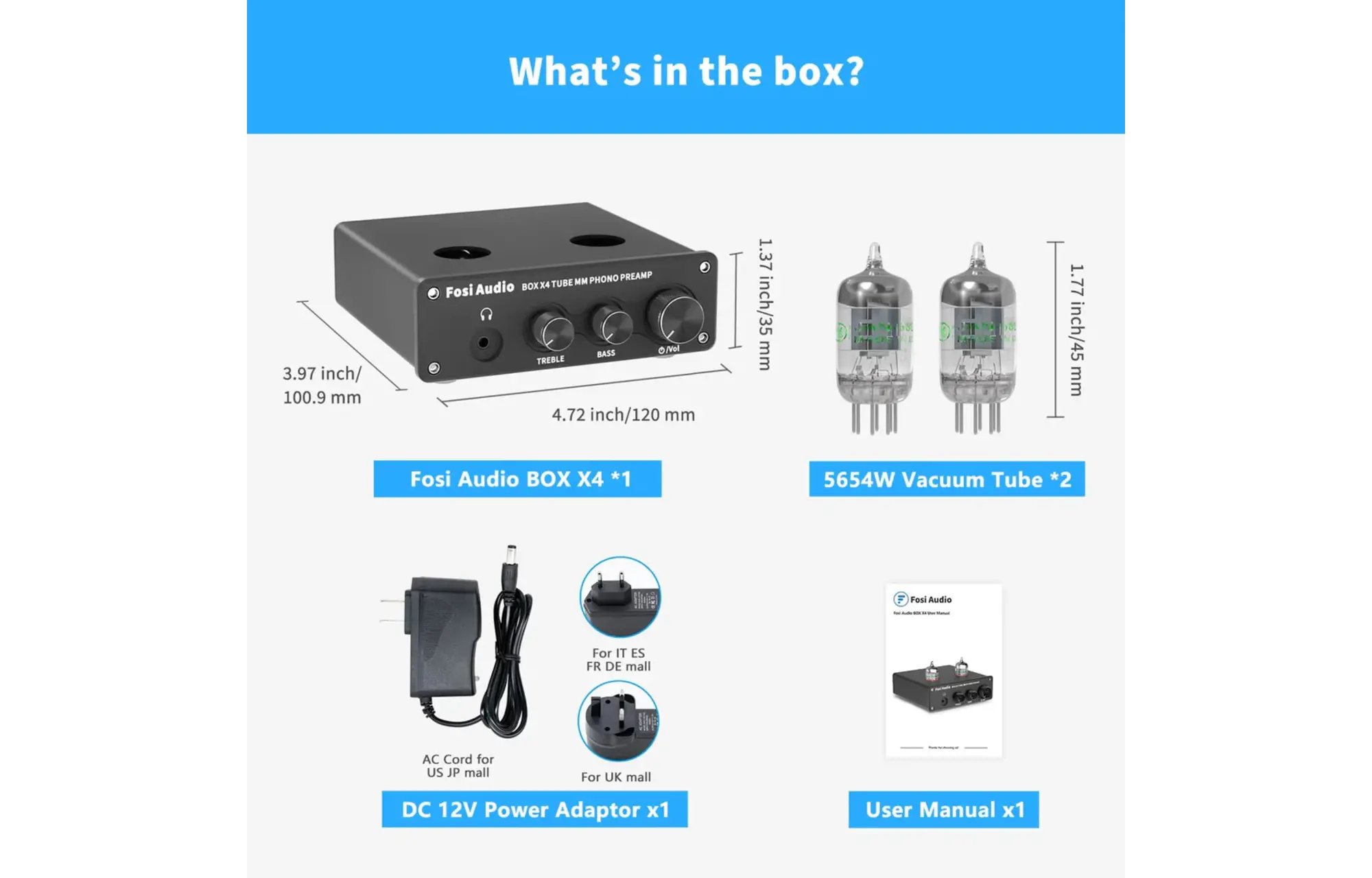 Fosi Audio BOX X4 Phono előerősítő