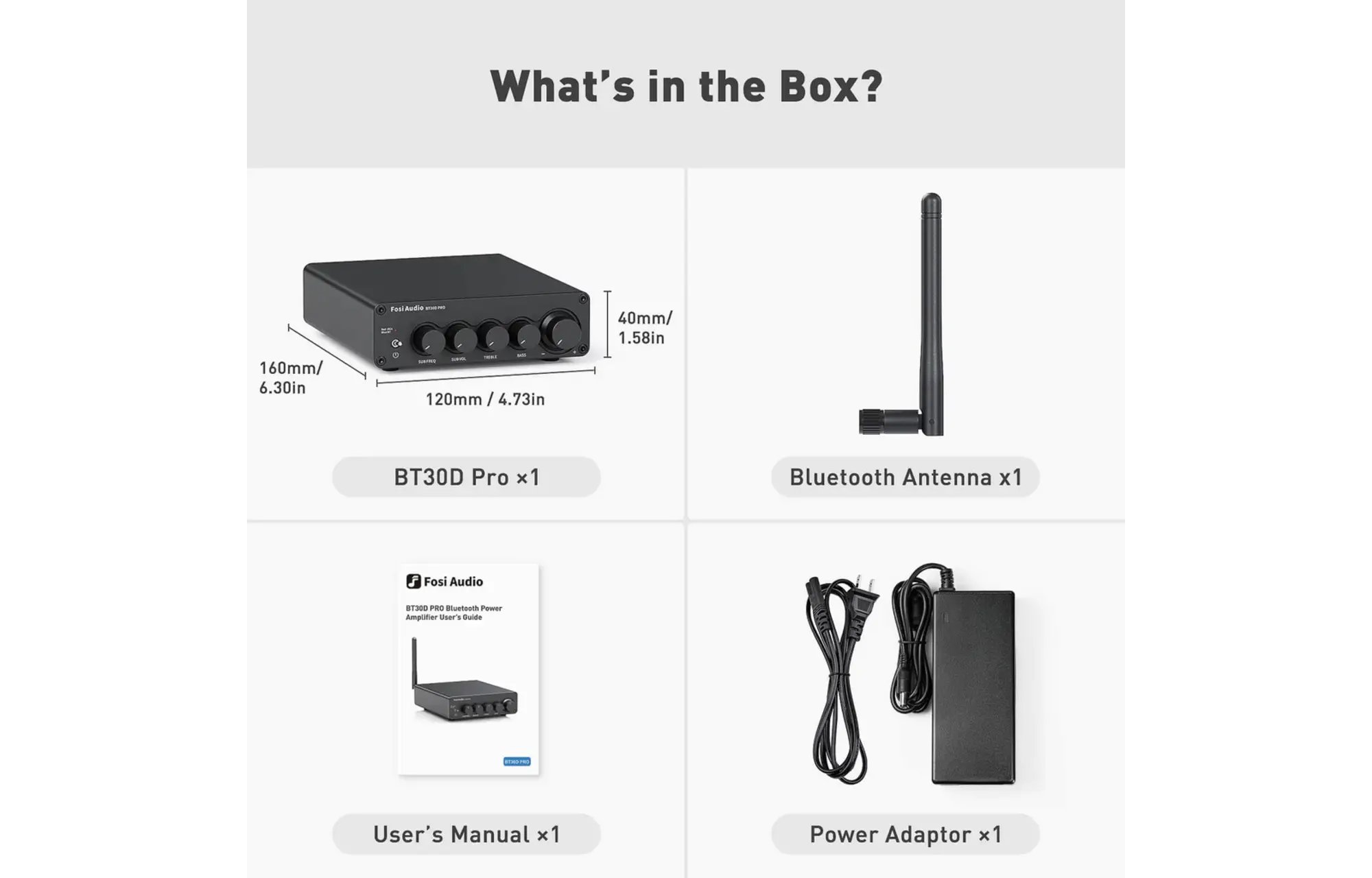 Fosi Audio BT30D PRO 2.1 Power erősítő