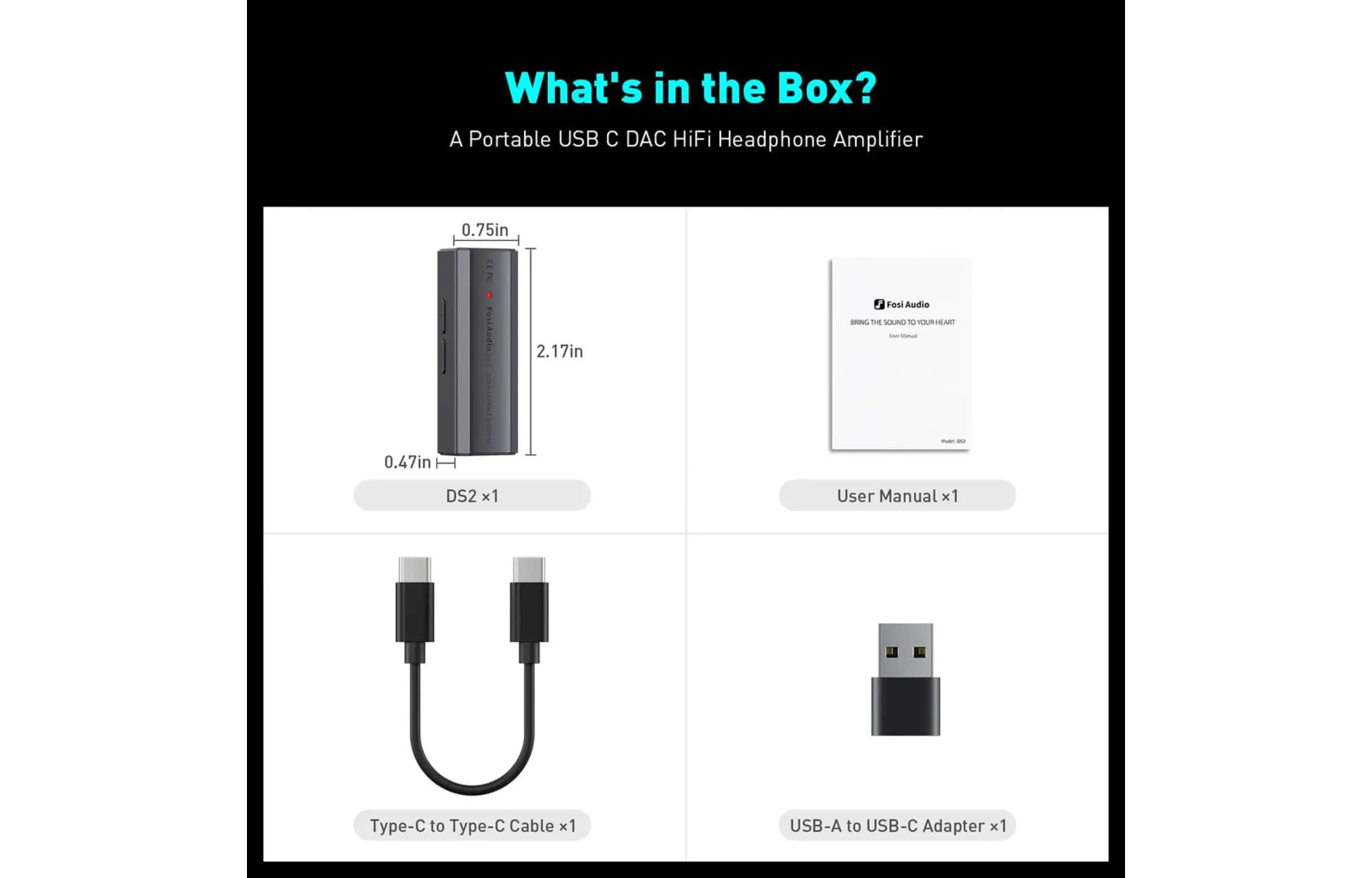Fosi Audio DS2 Audio DAC