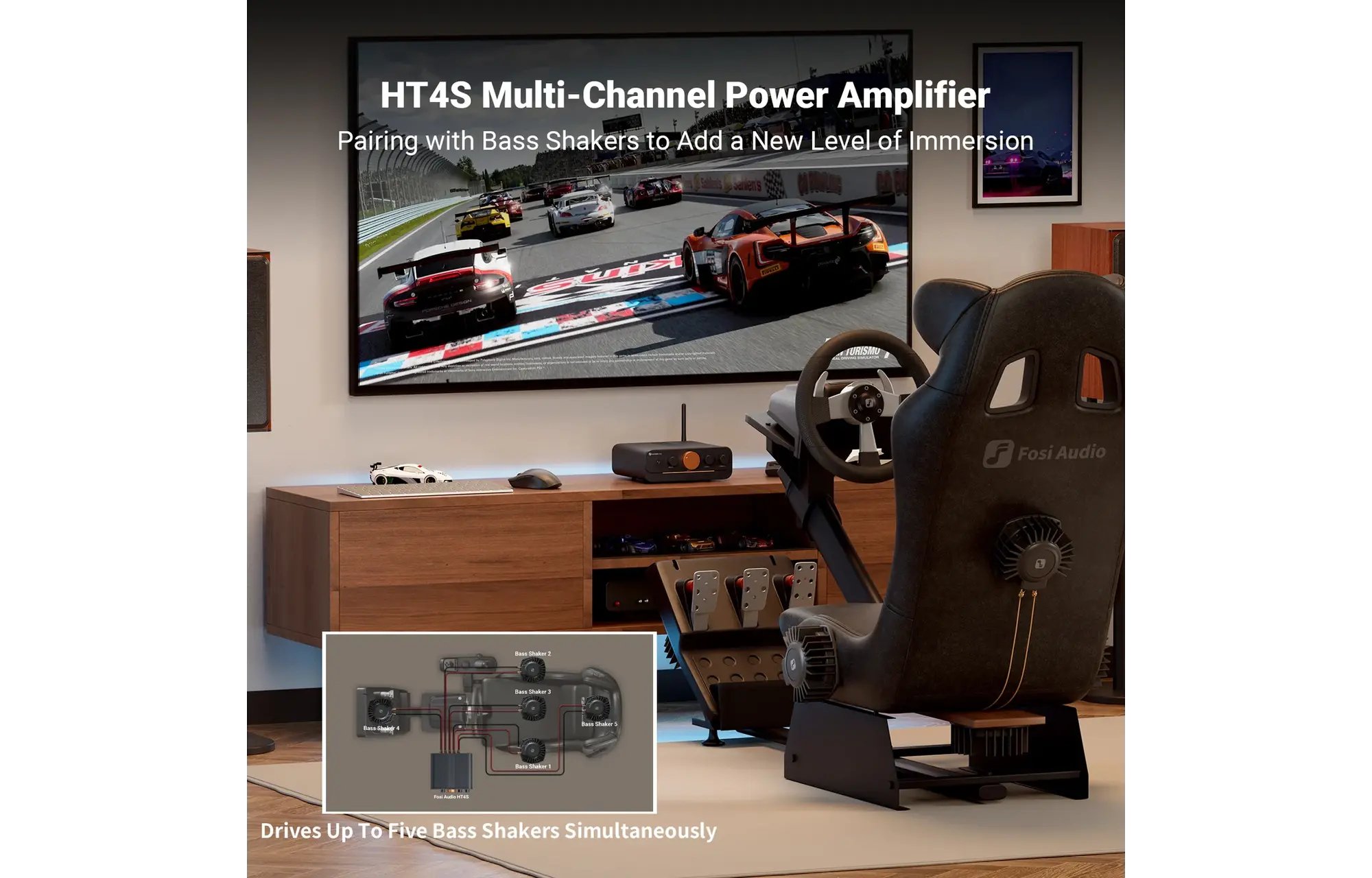 Fosi Audio HT4S 4CH teljesítmény erősítő