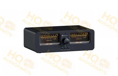 Fosi Audio LC30 erősítő hangszóró kapcsoló 2 bemenet, 2 kimenet, kettős analóg VU mérő - fekete