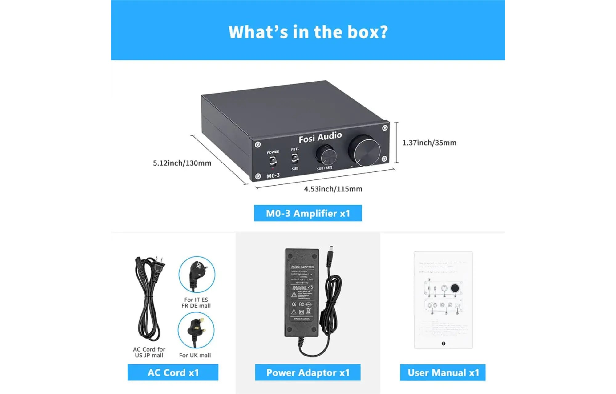 Fosi Audio M03 Mono erősítő