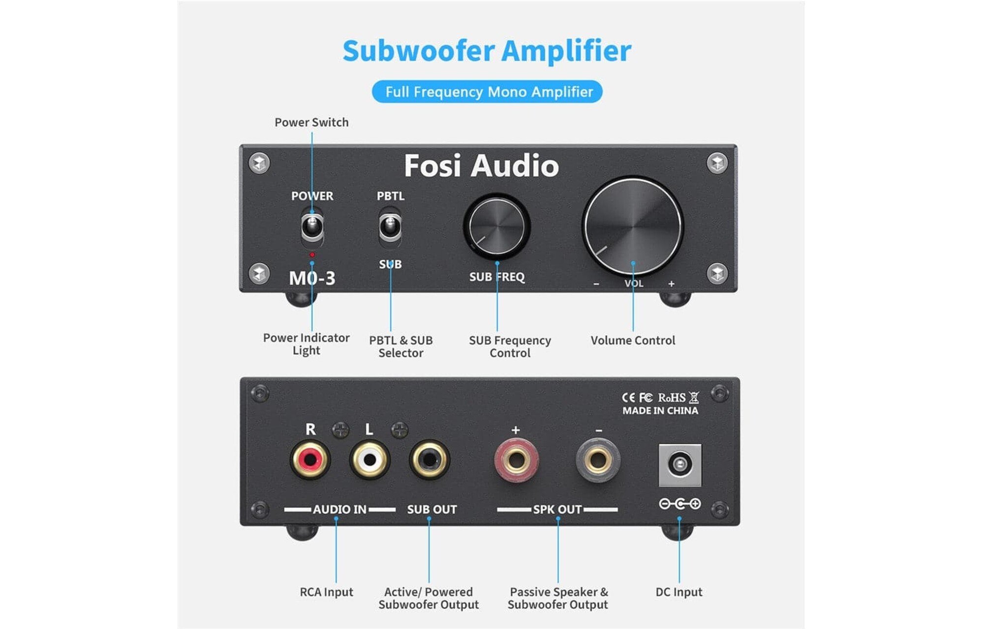 Fosi Audio M03 Mono erősítő