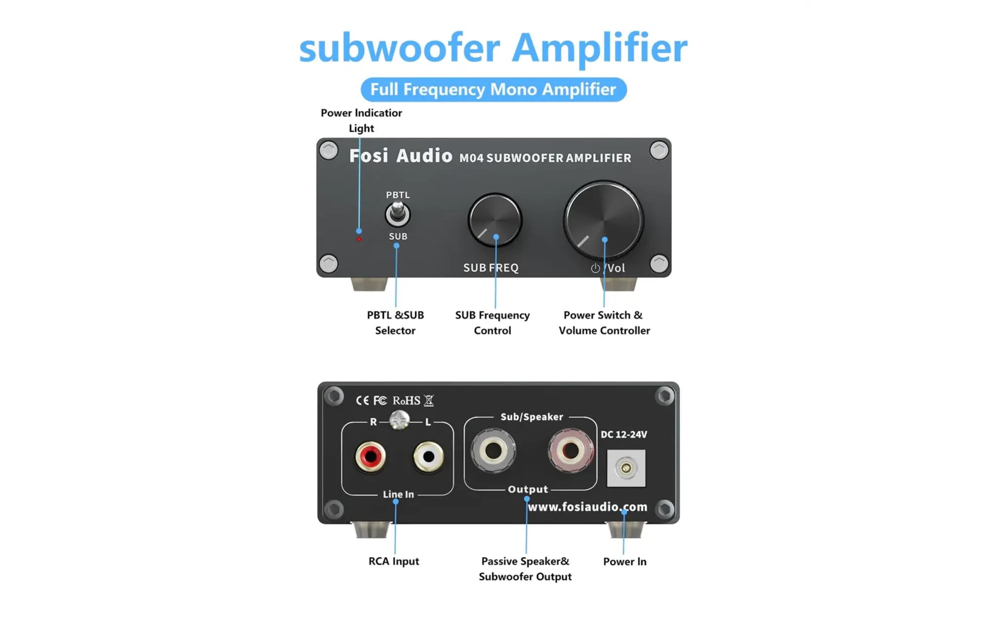 Fosi Audio M04 Mono erősítő
