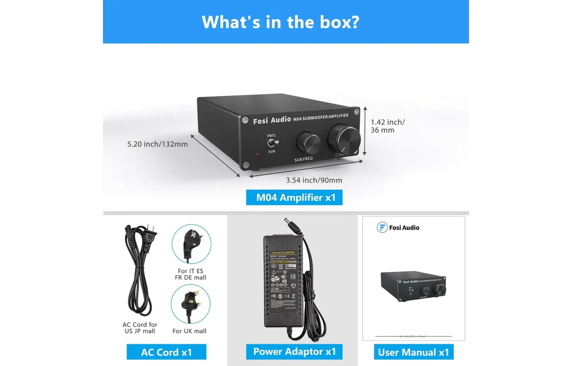Fosi Audio M04 Mono erősítő