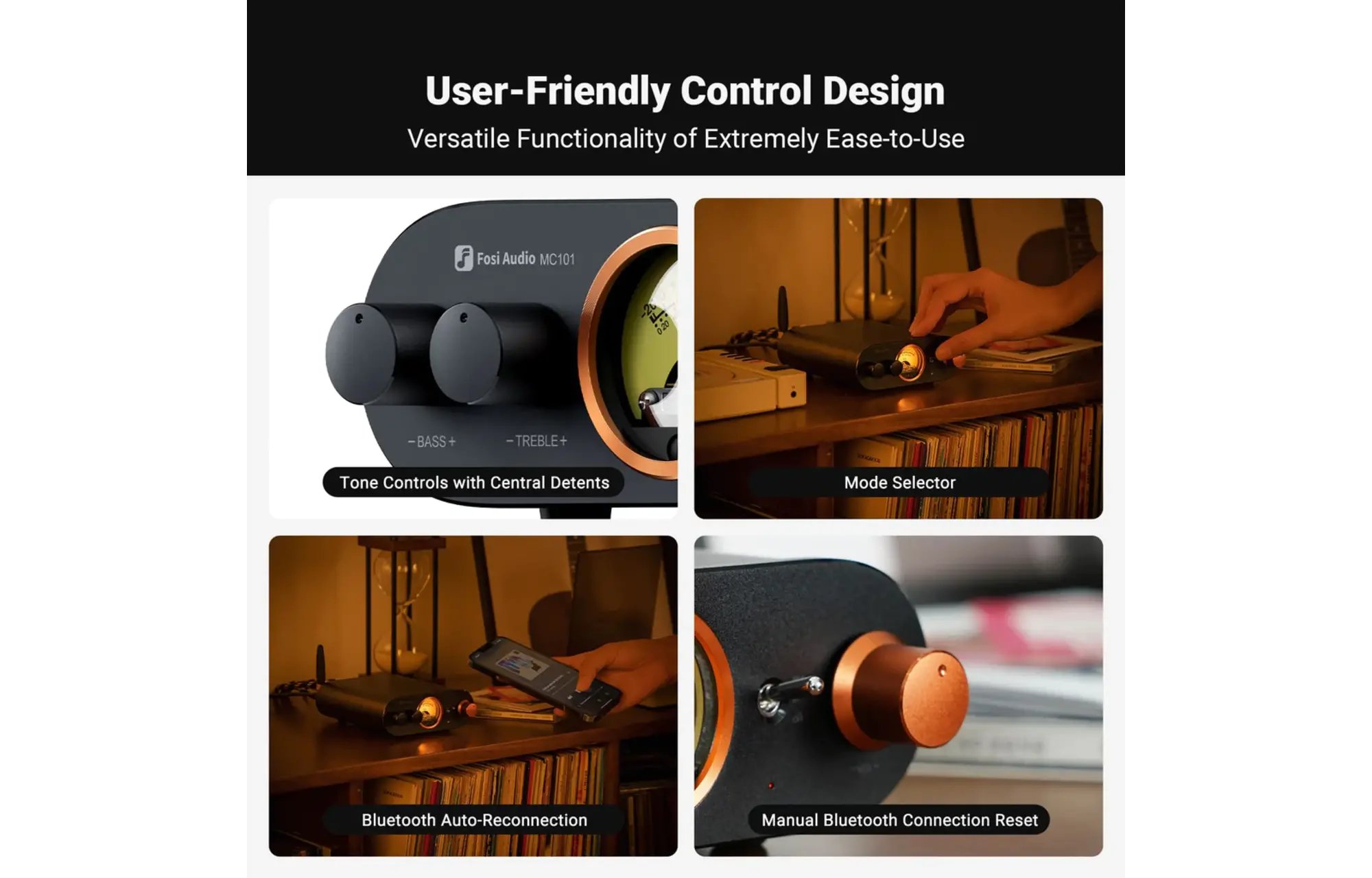 Fosi Audio MC101 Stereo erősítő
