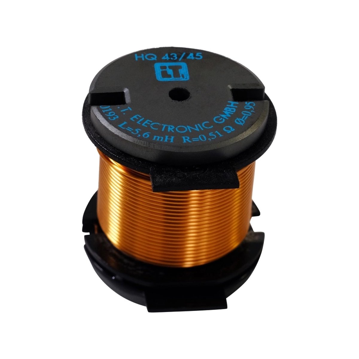 Intertechnik Ferrobar orsós ferritmagos tekercs – 8,20 mH | HQ43 | DCR 0,65 Ω | Cu 0,95 mm | ±5.0%