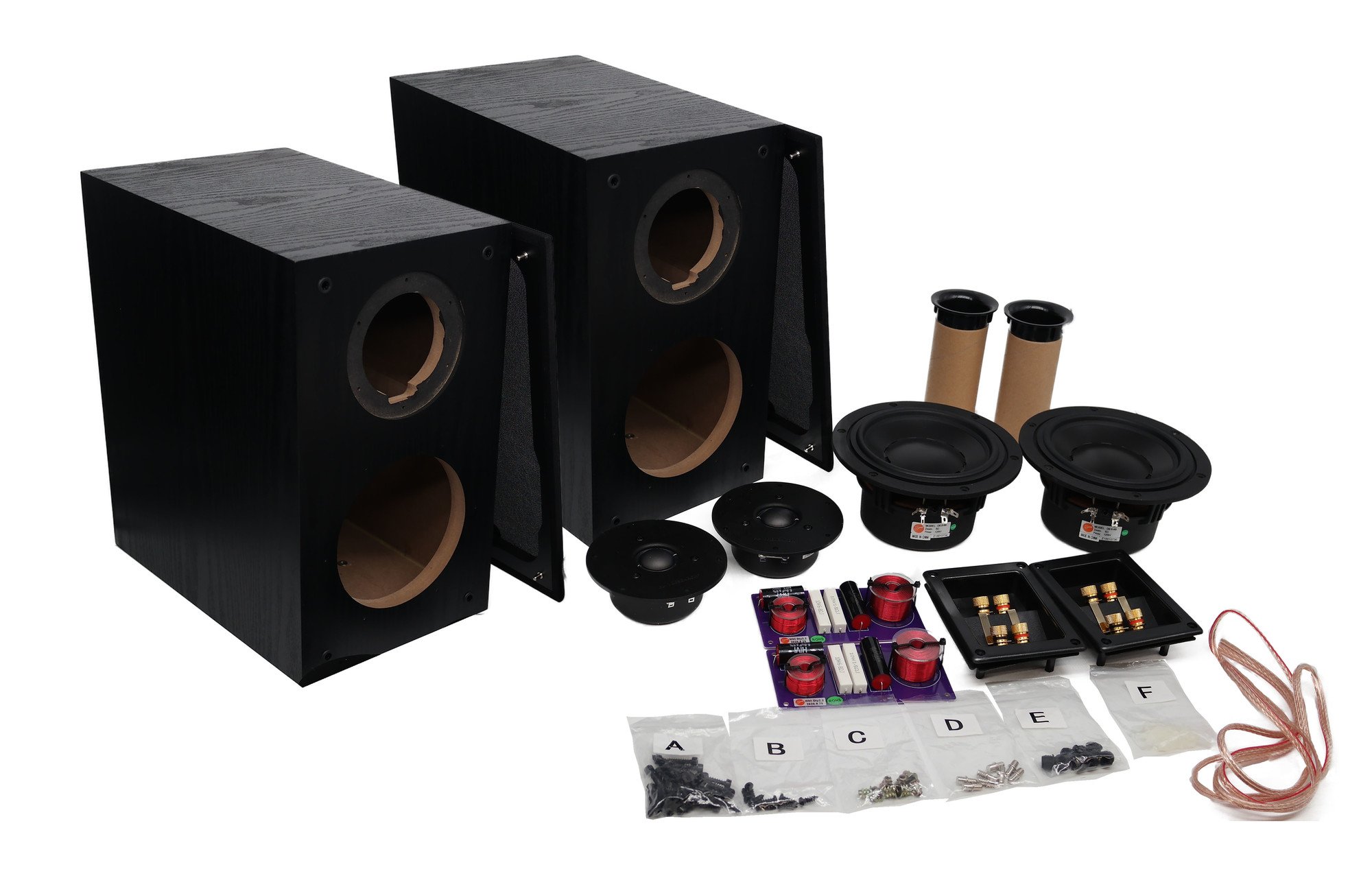 HiVi Swans DIY2.2-A fekete DIY hangszóró kit