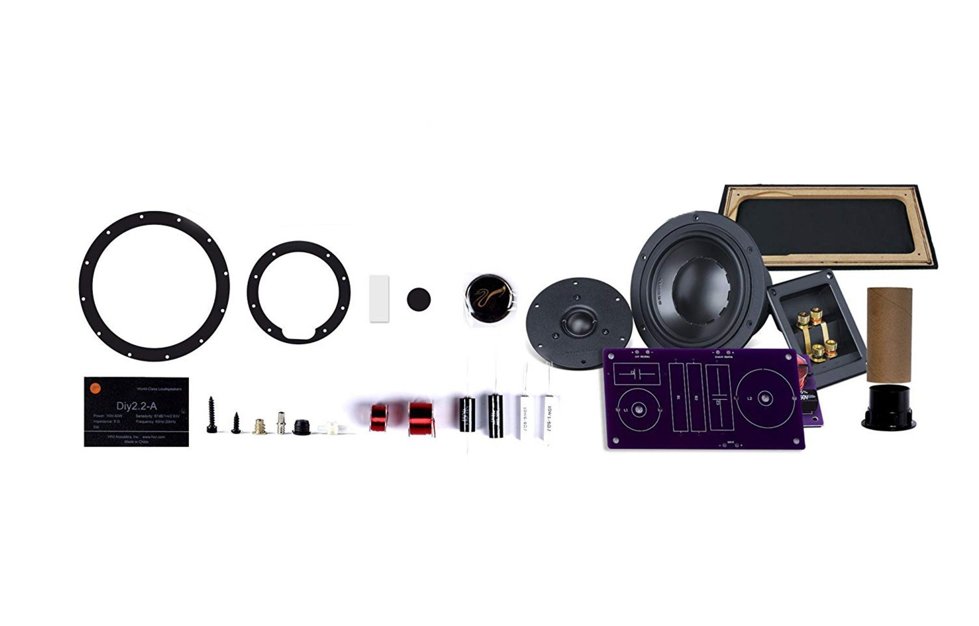 HiVi Swans DIY2.2-A fekete DIY hangszóró kit