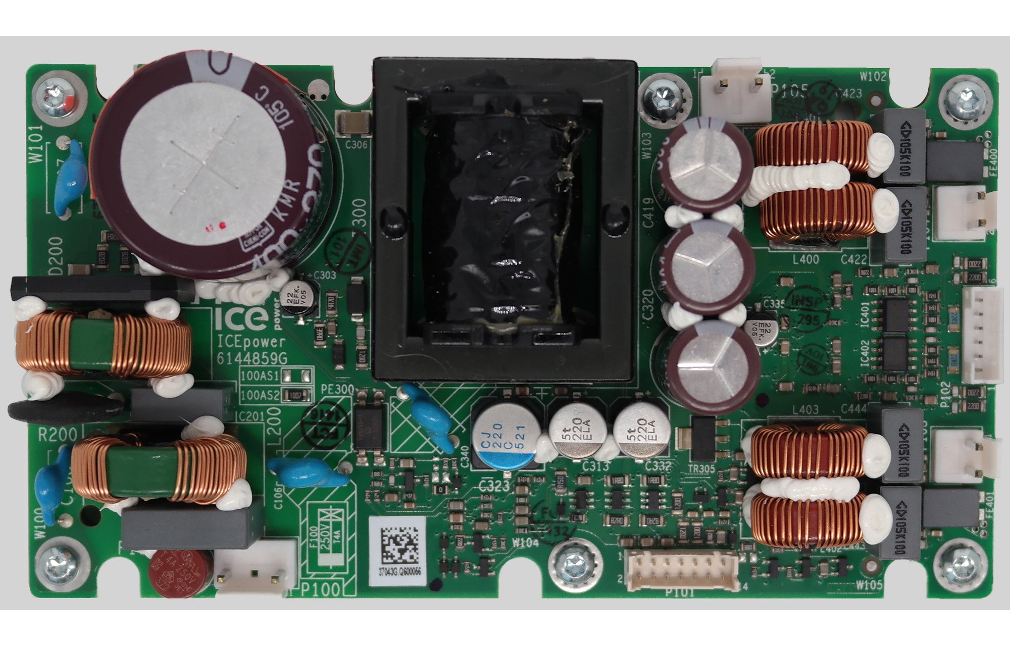 ICEpower 100AS1 erősítő modul integrált univerzális hálózati tápegységgel