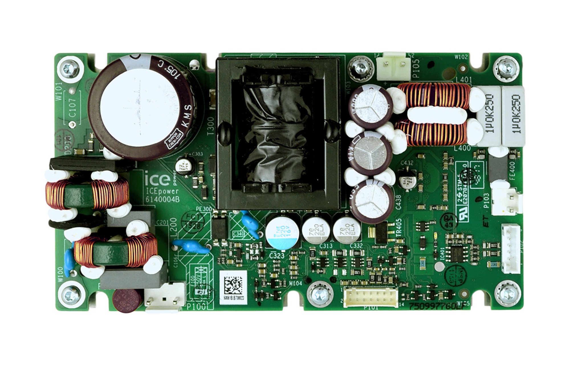 ICEpower 200AS1 erősítőmodul integrált univerzális hálózati tápegységgel