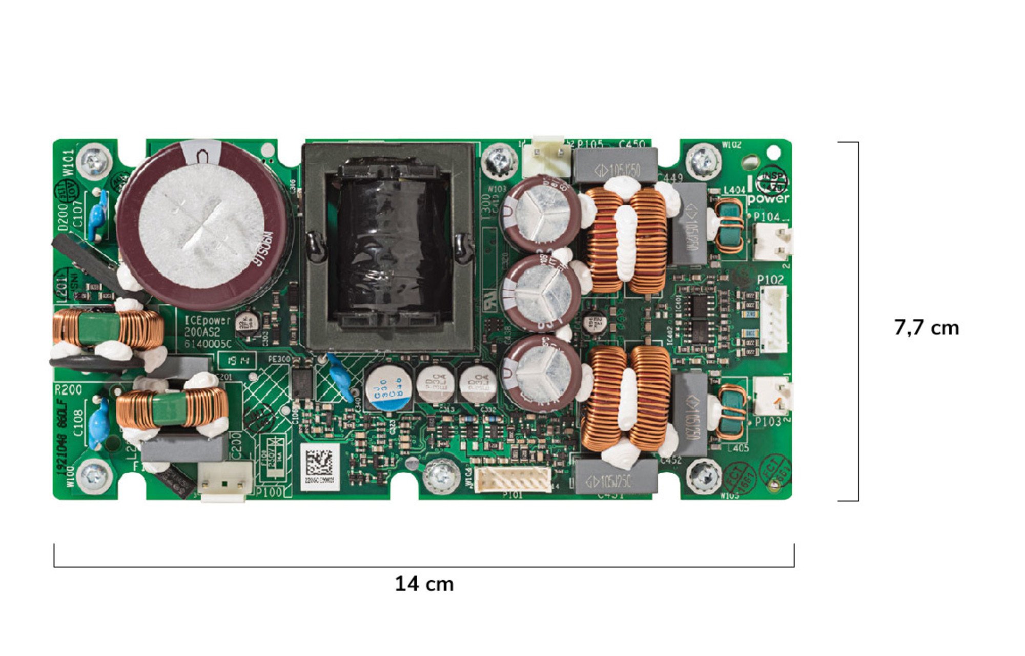 ICEpower 200AS2 erősítőmodul integrált tápegységgel