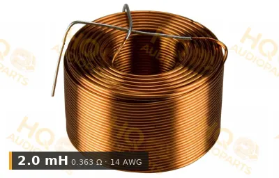 Jantzen Audio 000-0027 | 2,0 mH | 0,363 ohm | 3% | 14 AWG | Légmagos tekercs